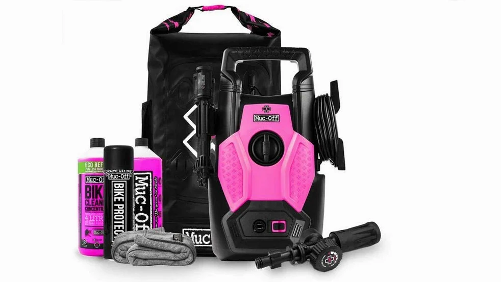 Muc-Off Kit Limpieza Bicicleta - Hidrolimpiadora de Alta Presión Específica para el Lavado a Presión de Bicicletas - Incluye Limpiador y Protector de Bicicleta y más