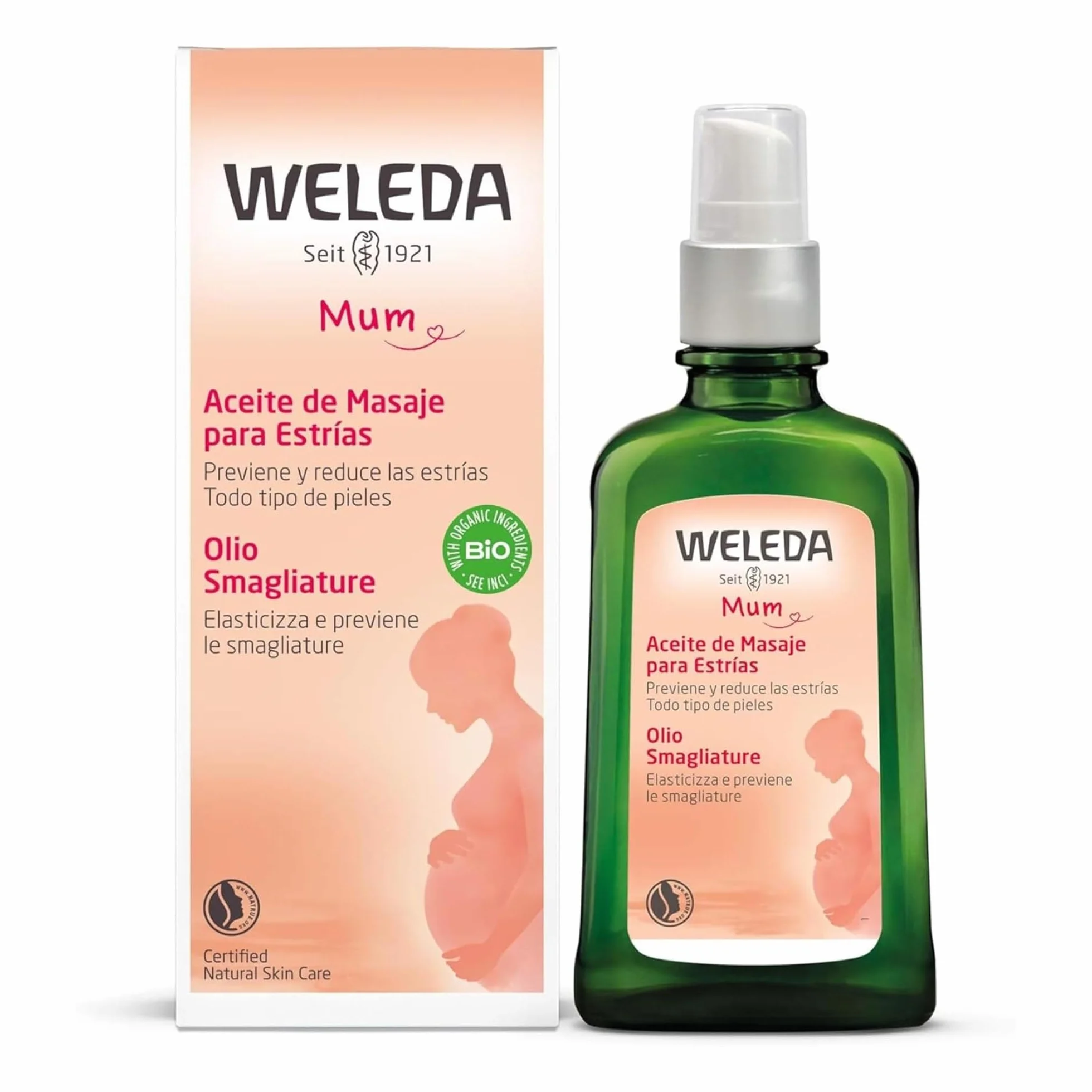 Weleda Aceite de Masaje Antiestrías Embarazo 100 ml