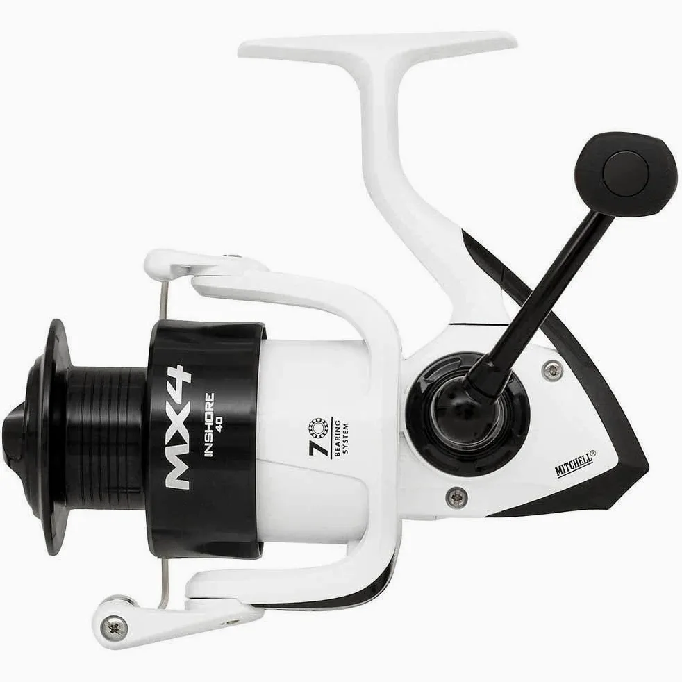 Mitchell MX4 Inshore Spinning Reel - Carrete de Pesca de Agua Salada para Pesca de mar, bajo, abadejo, salmonete, Prisionero