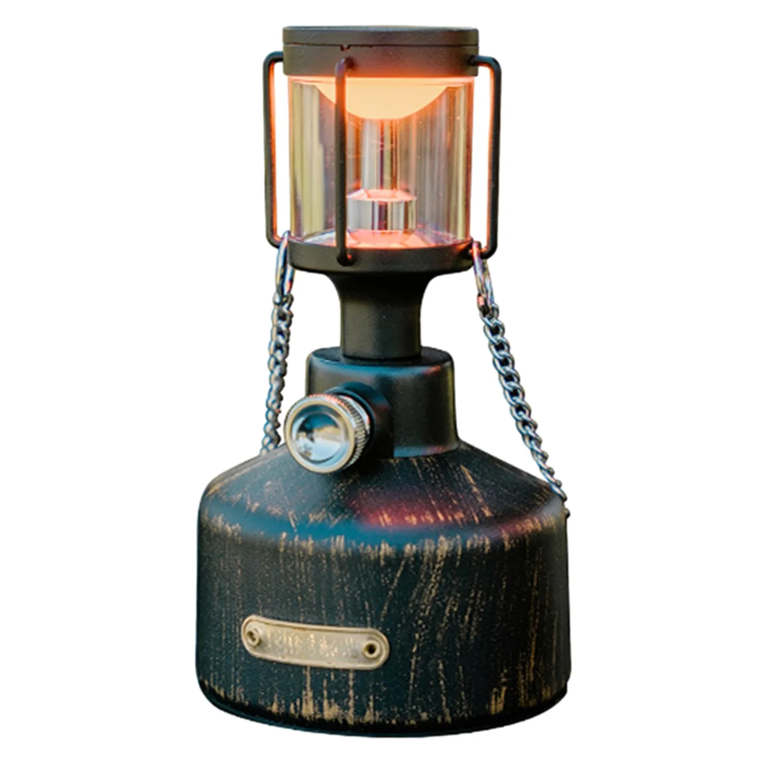 Luz de campamento de ambiente al aire libre | Lámpara de emergencia | Linterna LED vintage, durabilidad compacta, estilo retro, linterna LED de camping de 6 W, impermeable, sensor de soplado simulado, | Linterna LED vintage, durabilidad compacta, estilo r