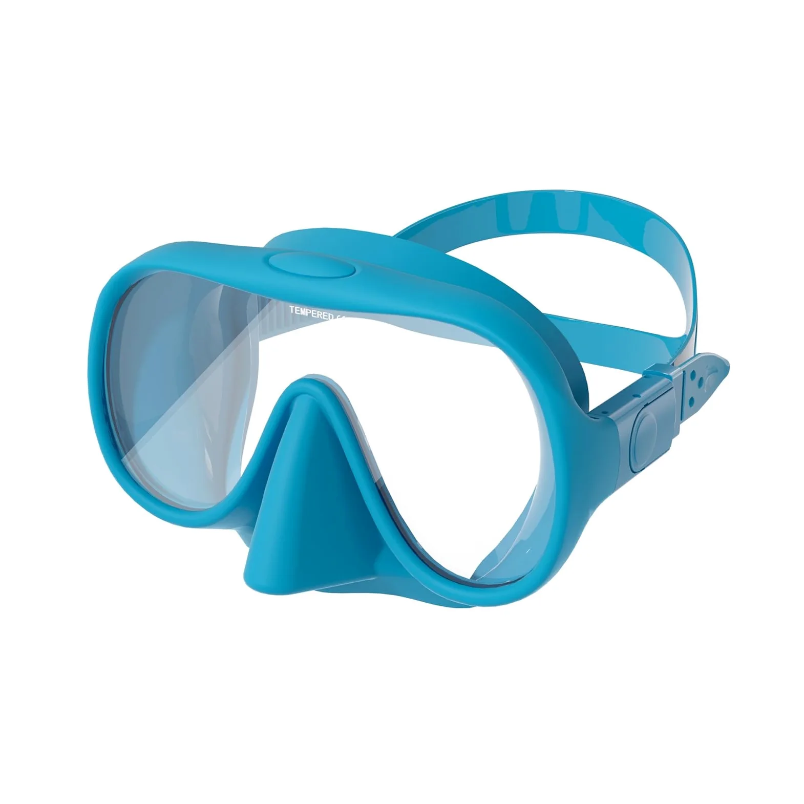 Máscaras de Buceo Máscara de Snorkel líquido con Lente antivaho for Buceo para Uso Diario(Azul)