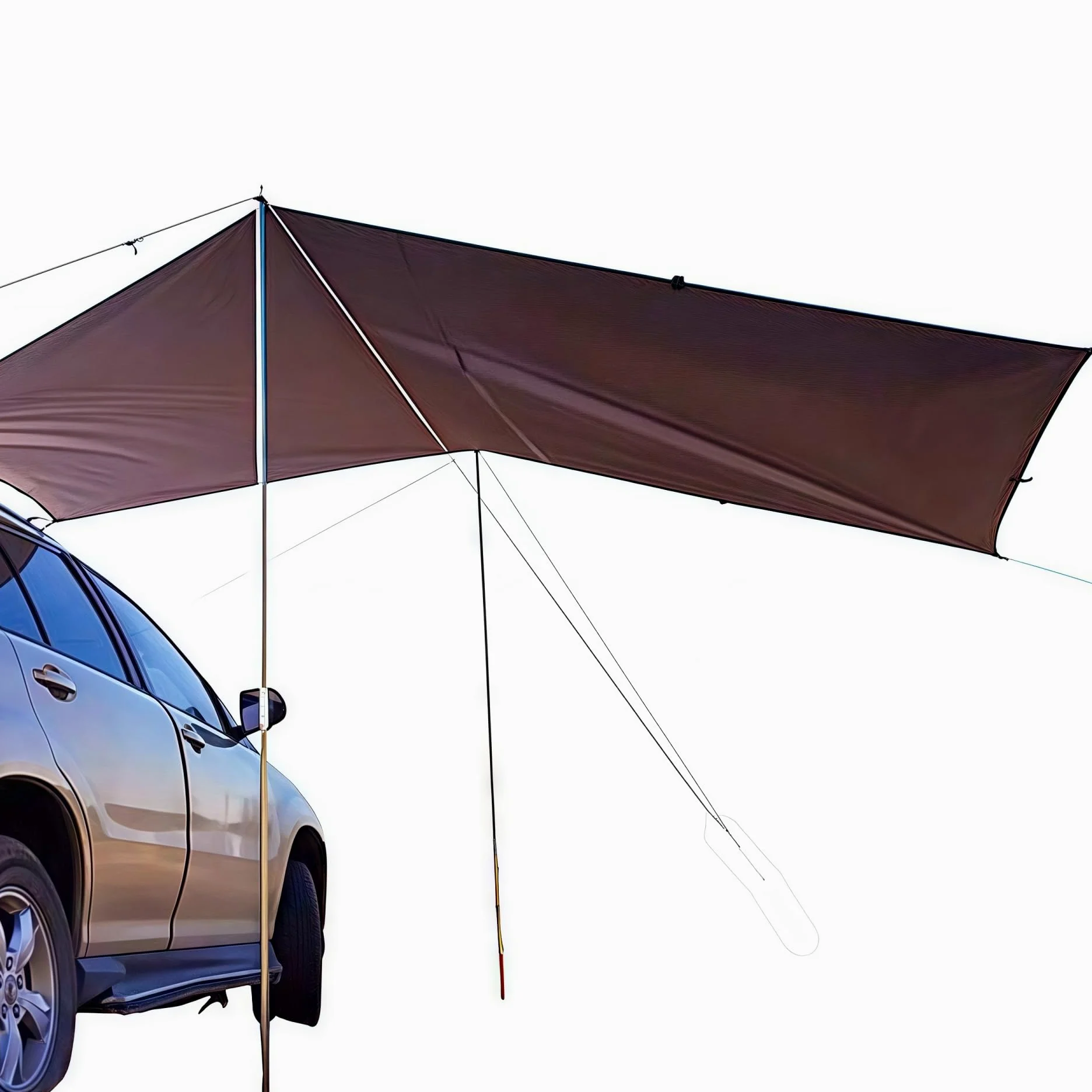 Fay Bless Toldo Camping Impermeable Lona Suelo Protector Aolar Anti-Viento Toldos para Playa Tienda Hamaca Acampada Refugio Al Aire Libre (Army Green,440 * 200cm)