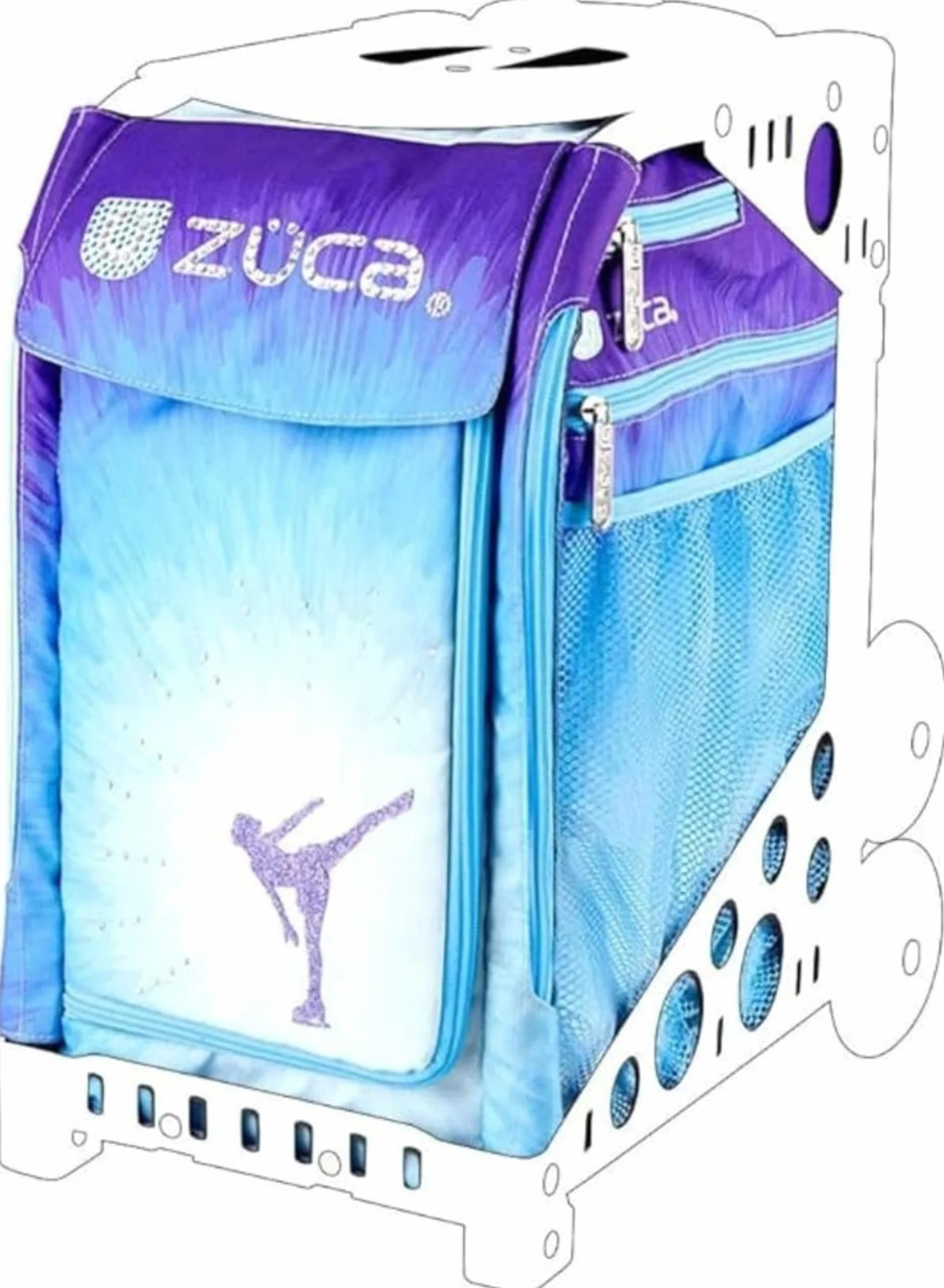 ZUCA Bolsa Deportiva de poliéster 600D Resistente al Agua, Lavable a Mano, con Inserto Deportivo Ice Dreamz