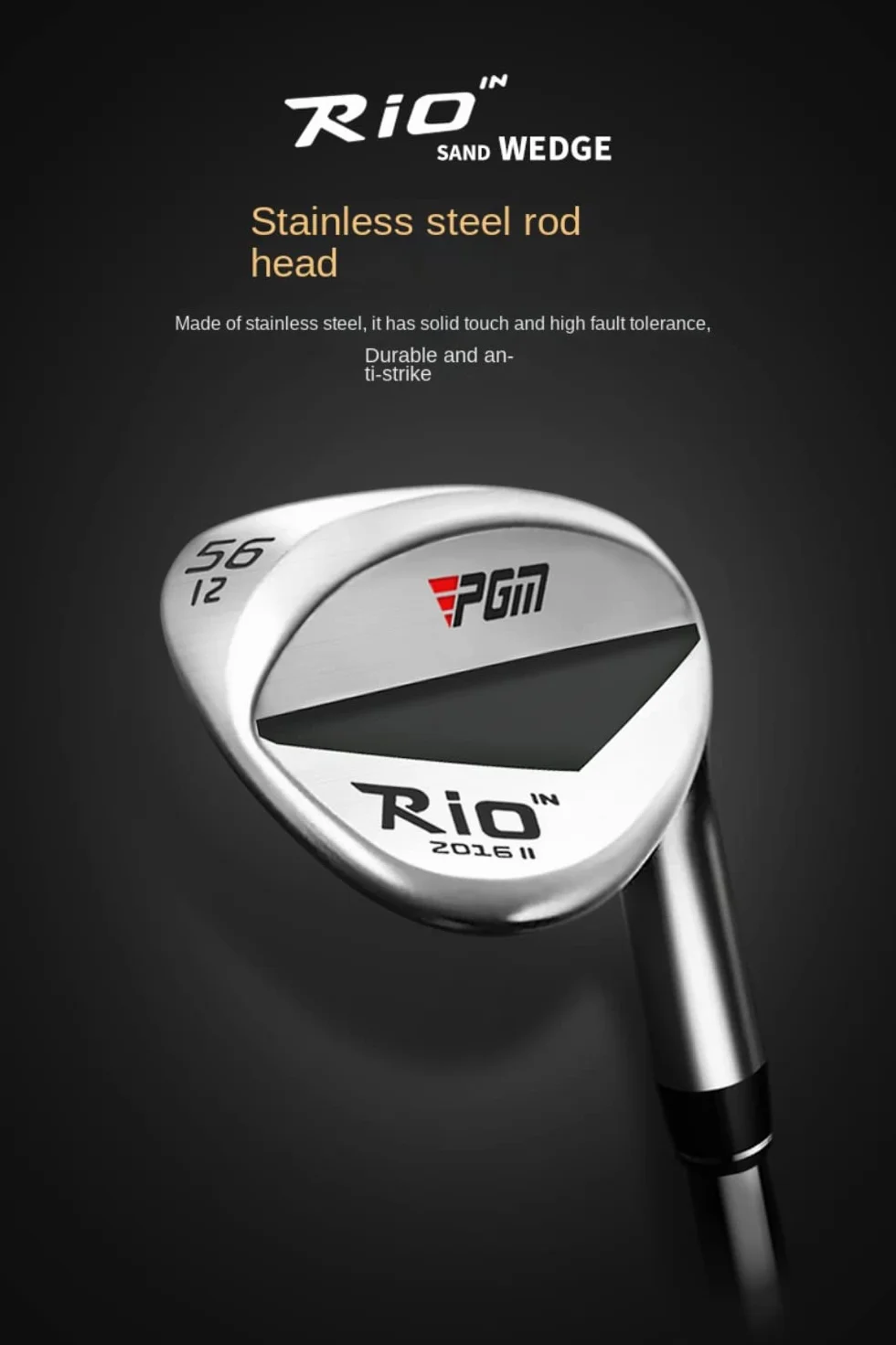 Wedges de Golf 52/56/60 Grados Wide Bottom Sand Wedge para Mujeres y Hombres