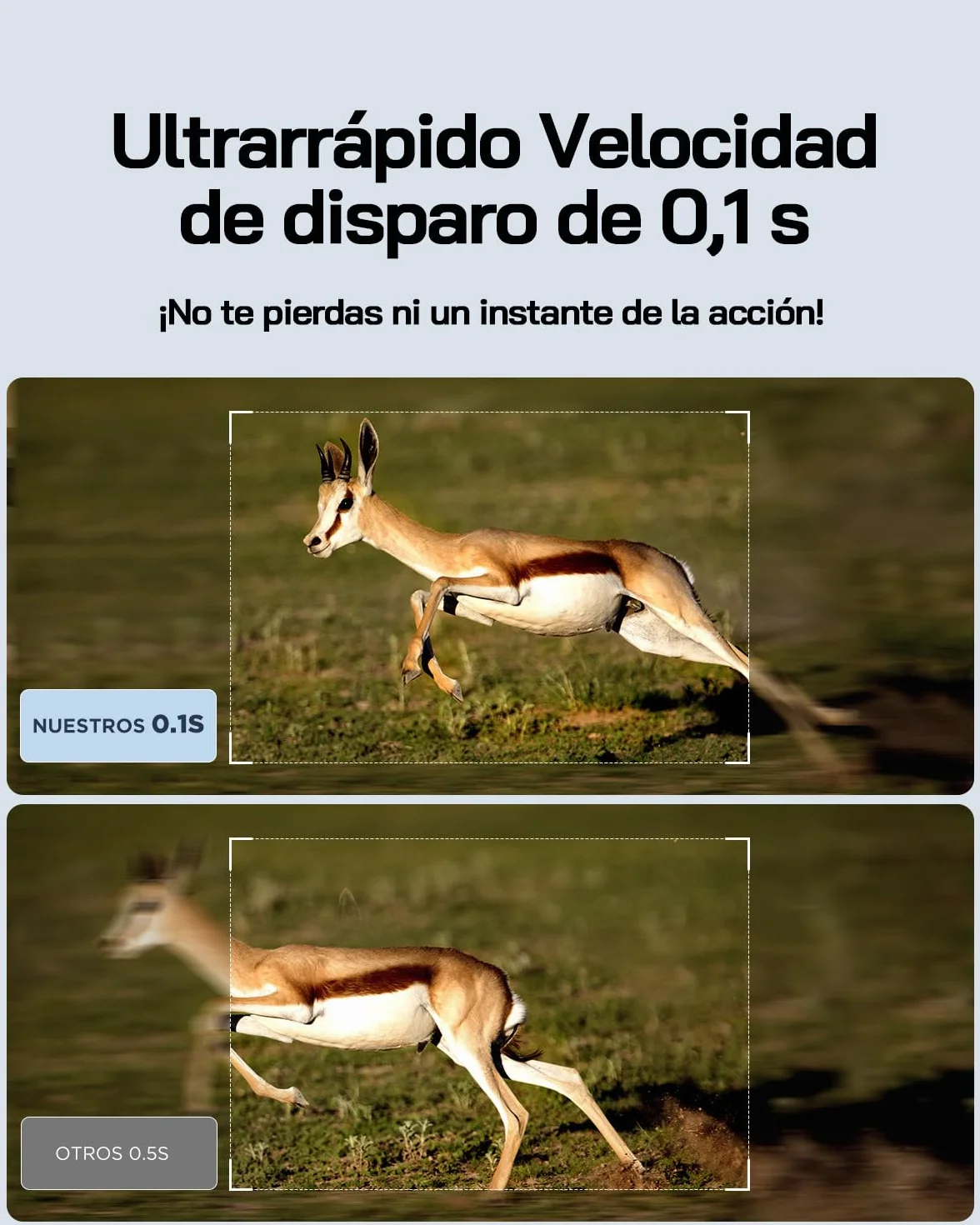 WOLFANG Cámara de Caza Solar 4K 48MP, Camara Fototrampeo con Visión Nocturna, Disparo de 0.1 s, IP66 Impermeable, Camara Caza para Monitoreo de Vida Silvestre con Tarjeta Micro SD 32GB
