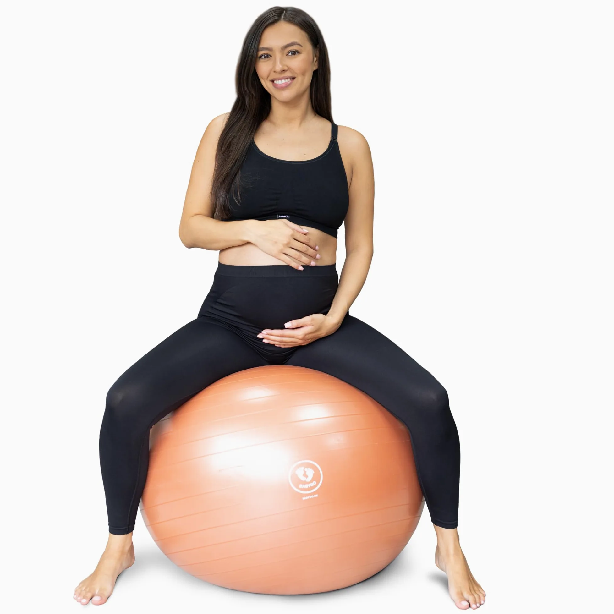 BABYGO® Pelota de Parto para Embarazo, Yoga, Material ecológico antiexplosión