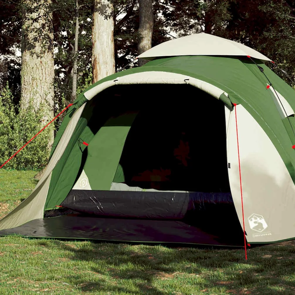 Tienda de campaña domo 3 personas impermeable, liberación rápida, poliéster con revestimiento de PU, doble tope extraíble, E-Port para cable eléctrico, ligero y portátil con bolsa
