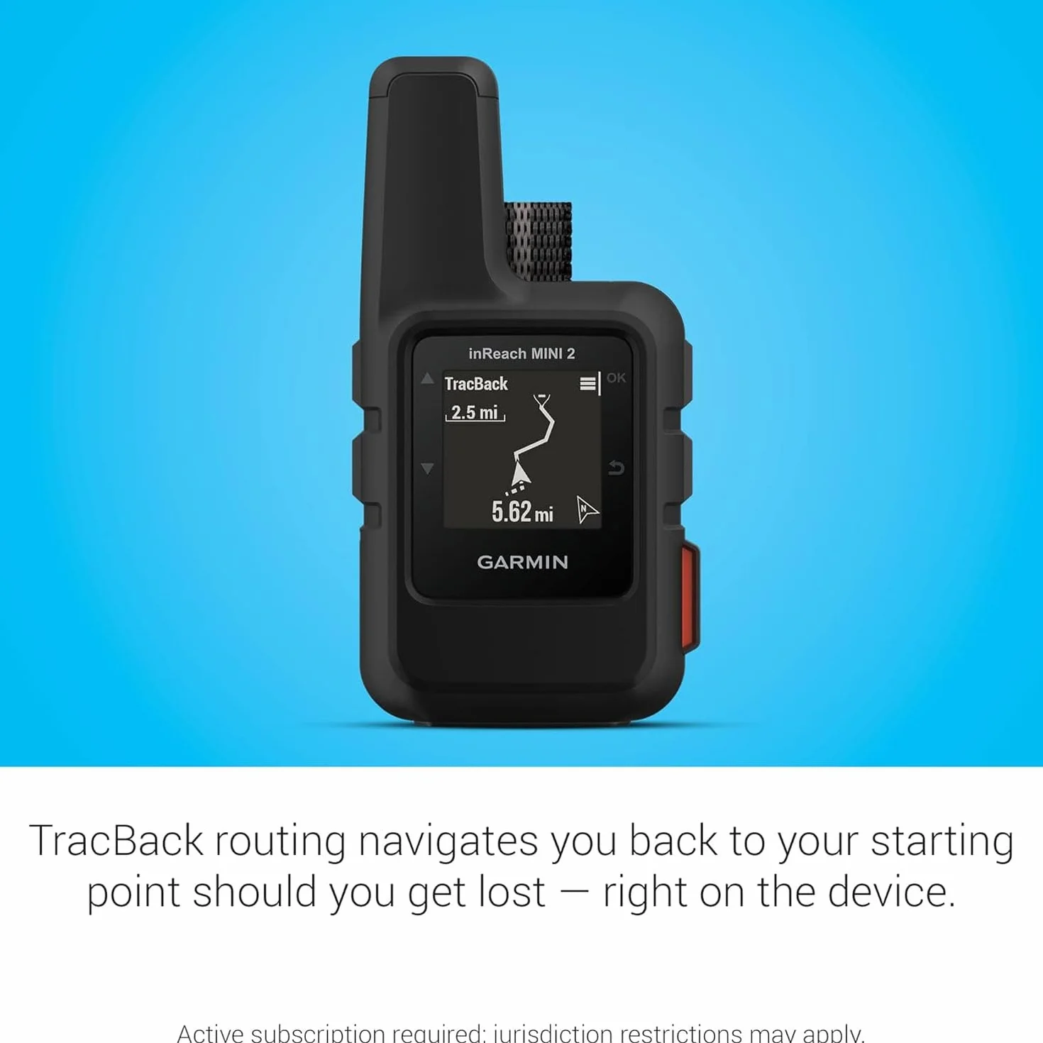 Garmin inReach Mini 2 - Comunicador por satélite Ligero y Compacto, para Senderismo, Color Negro