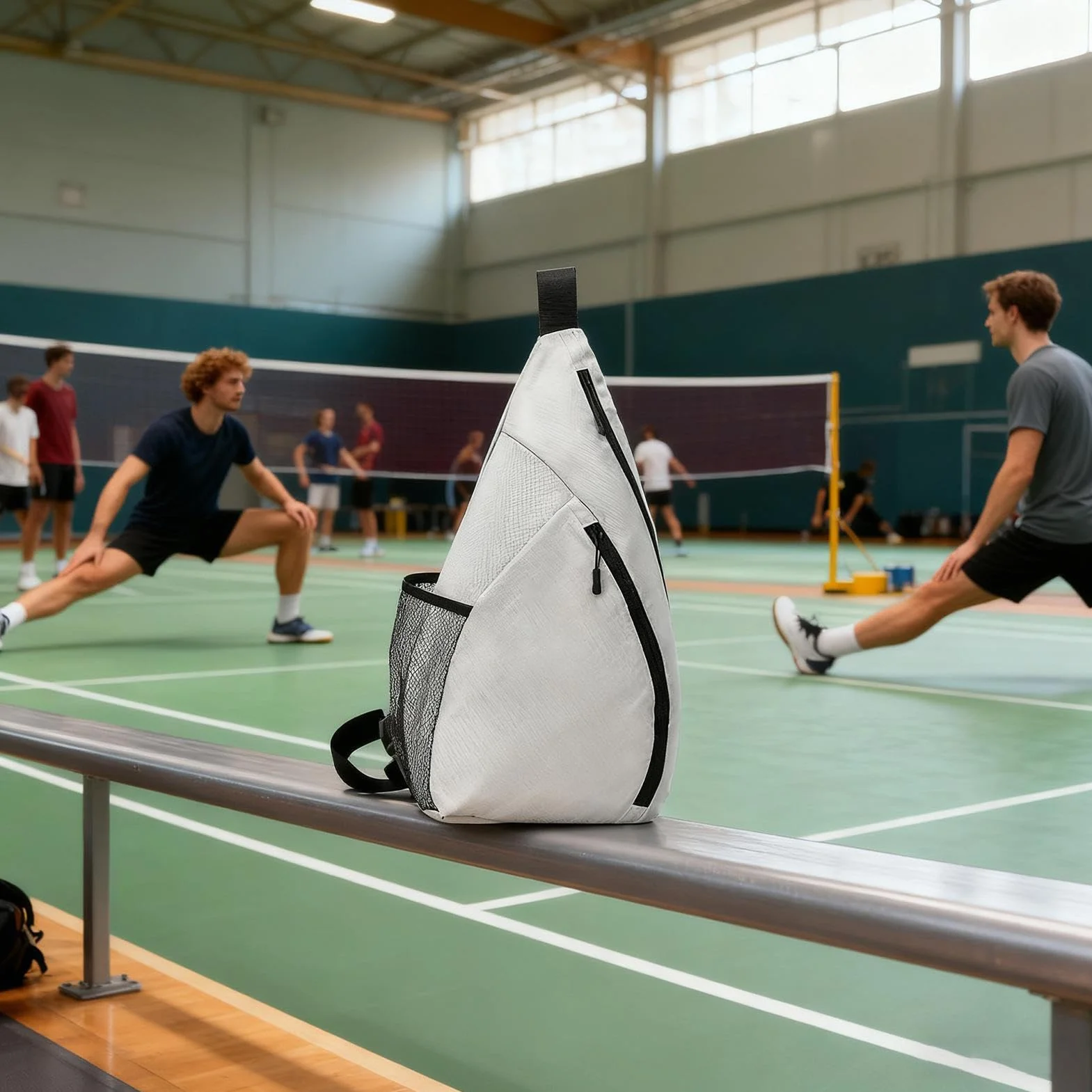 Mochila Impermeable Con Cremallera | Funda Portátil Para Raquetas De Bádminton,Para Fitness Al Aire Libre Gimnasio Entrenamiento Torneo Escuela Club Partidos Zapatos Botella Toalla
