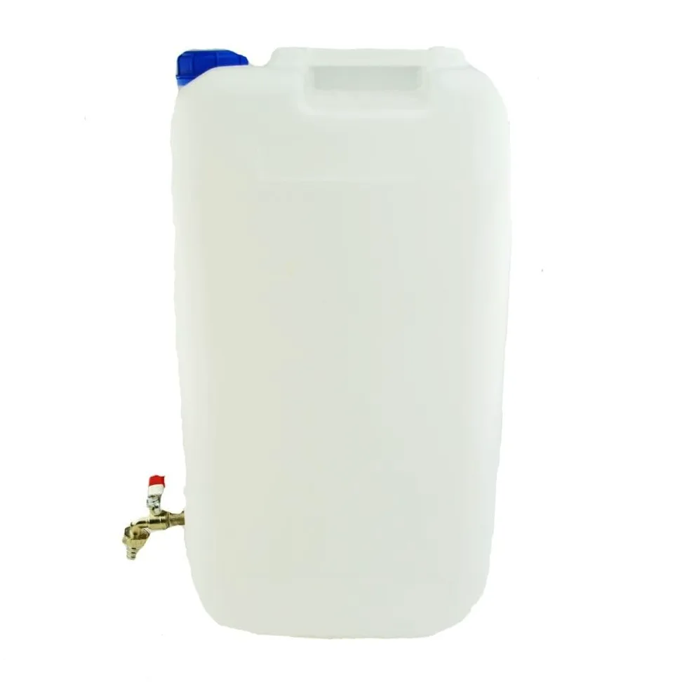 Bote de agua de 30 l de plástico, tanque de agua con grifo, juego de 2 unidades, depósito de agua, bidón de agua potable, bidón de repuesto, bidón de plástico, para el hogar, jardín, coche, camping