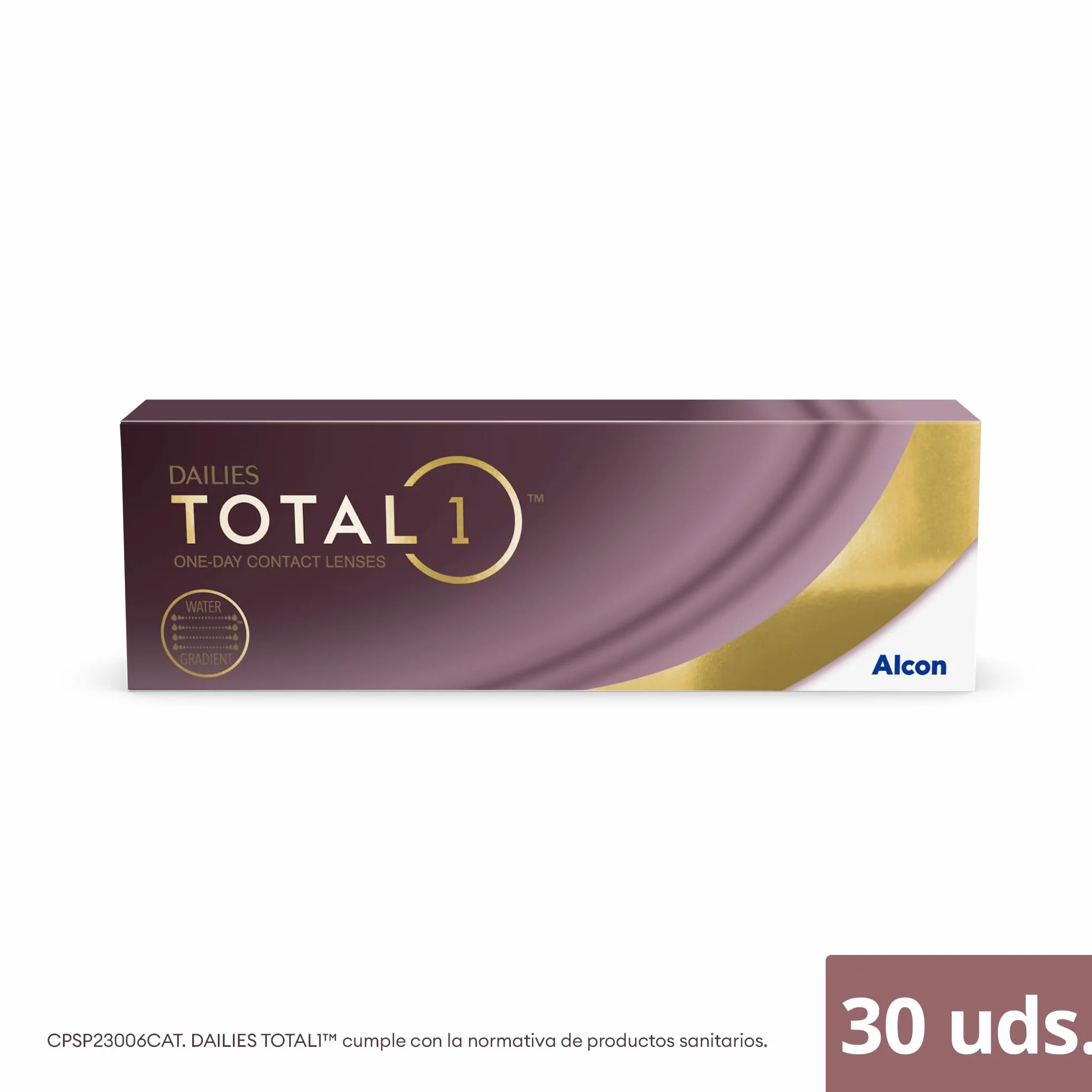 Dailies Total 1 Lentes de contacto reemplazo diario Pack 30 R 8.5 mm D 14.1 mm -2.25 Diopt