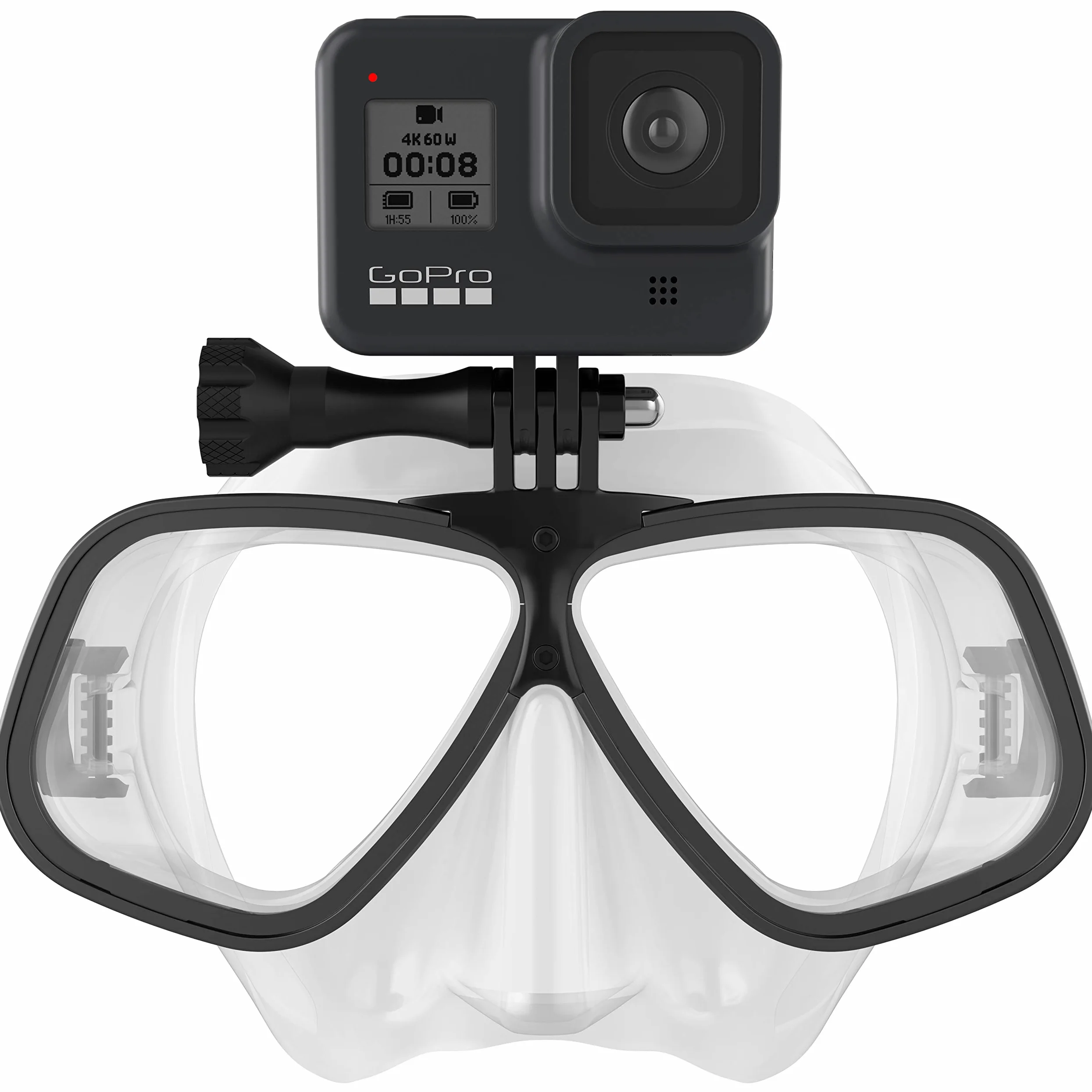 GoPro Hero4 y Hero3 + sin marco máscara de buceo para buceo y Snorkeling
