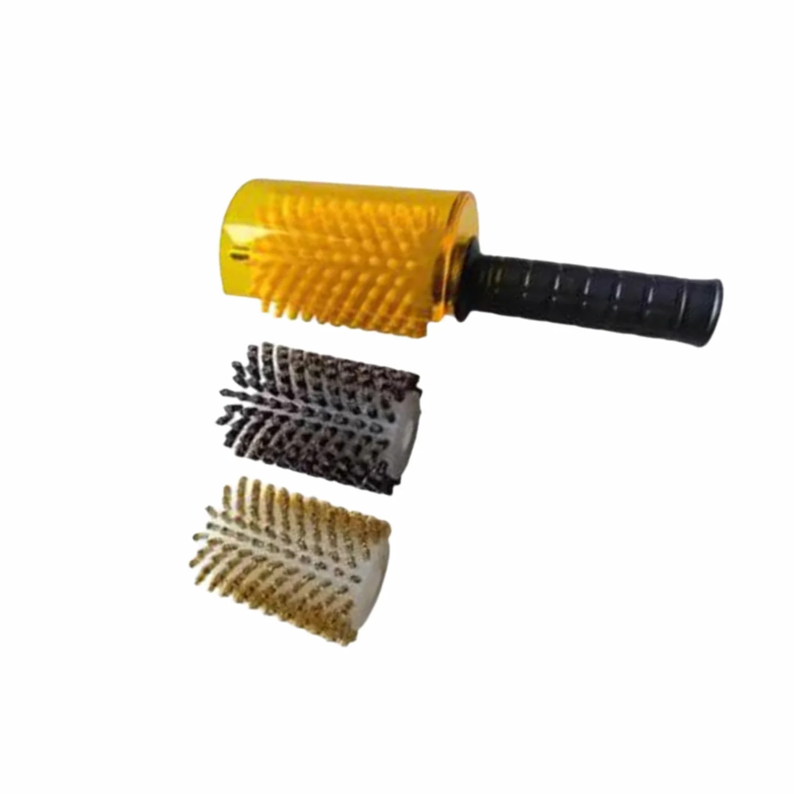 Juego de Cepillos para Esquí, Cepillo Giratorio de Crin de Caballo de Nailon Y Latón, Kit de Cepillos de Cera para Snowboard