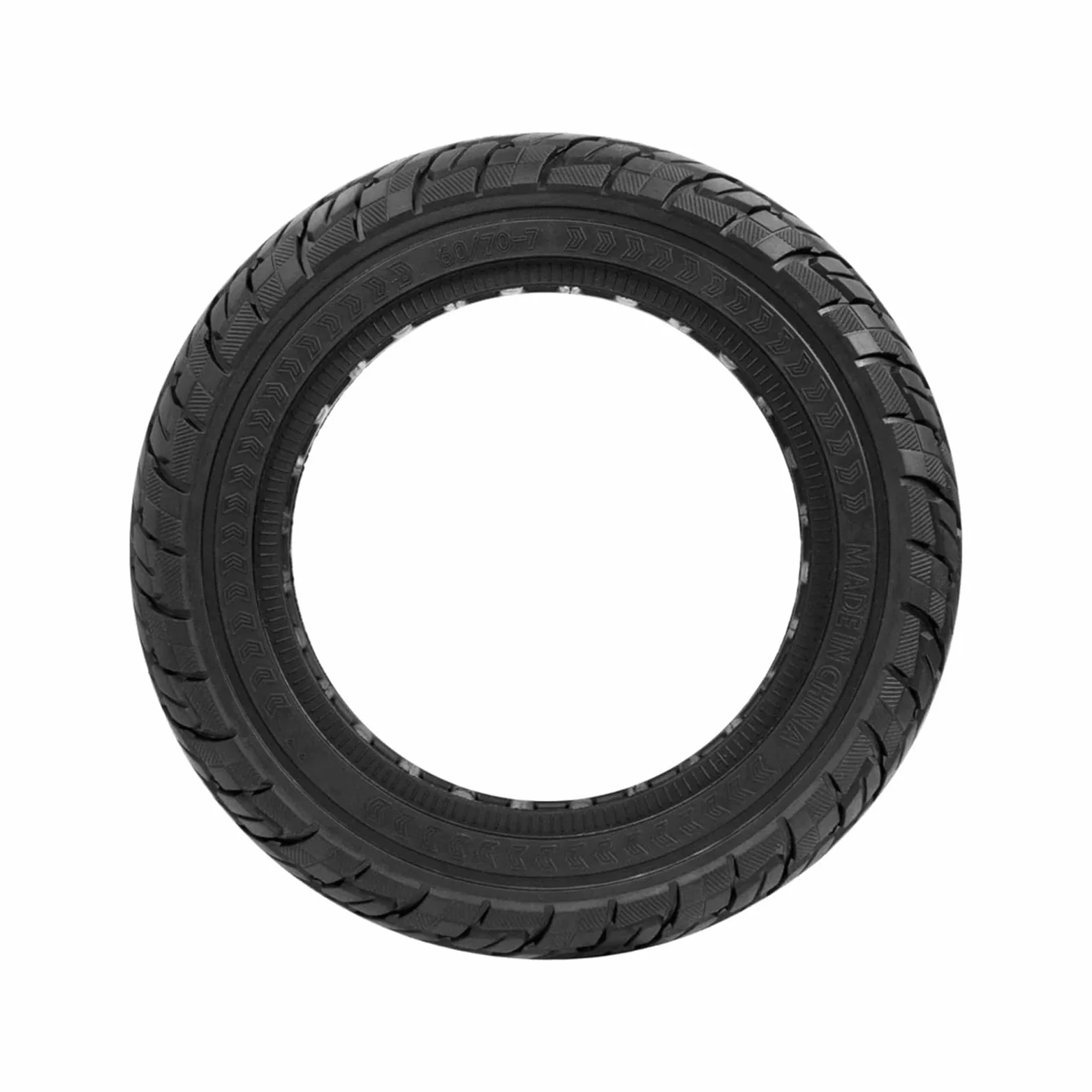 Neumático sólido delantero y trasero for patinete eléctrico Xiaomi, 4 neumáticos Pro de 10 pulgadas, 60/70-7.0, todoterreno, diseño panal rueda de scooter de goma maciza