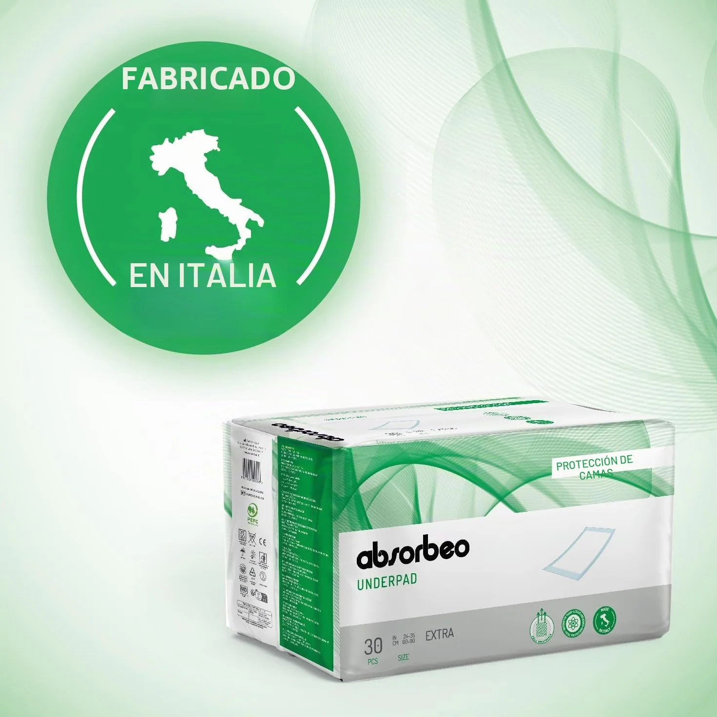 Absorbeo Empapador Extra Protección 60x90 cm 30 Protecciones