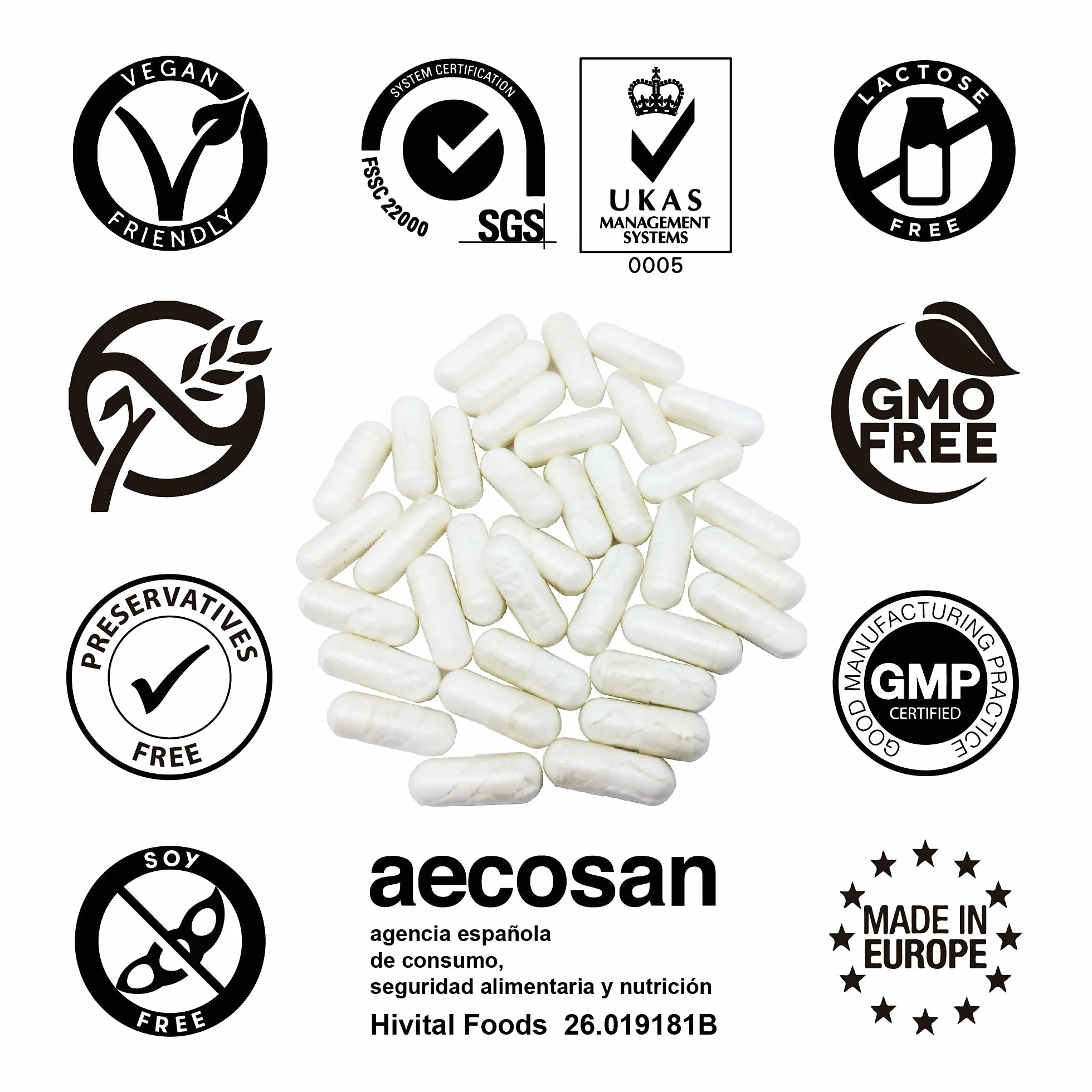 Electrolitos Complex 240 cápsulas veganas con Sales Minerales Potasio Magnesio Cloruro Sodio Calcio