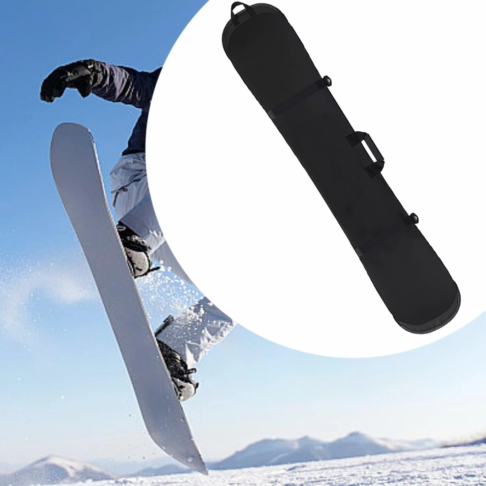 kowaku Funda para Tabla de Snowboard con Correa, Bolsa de Viaje para Deportes Invernales