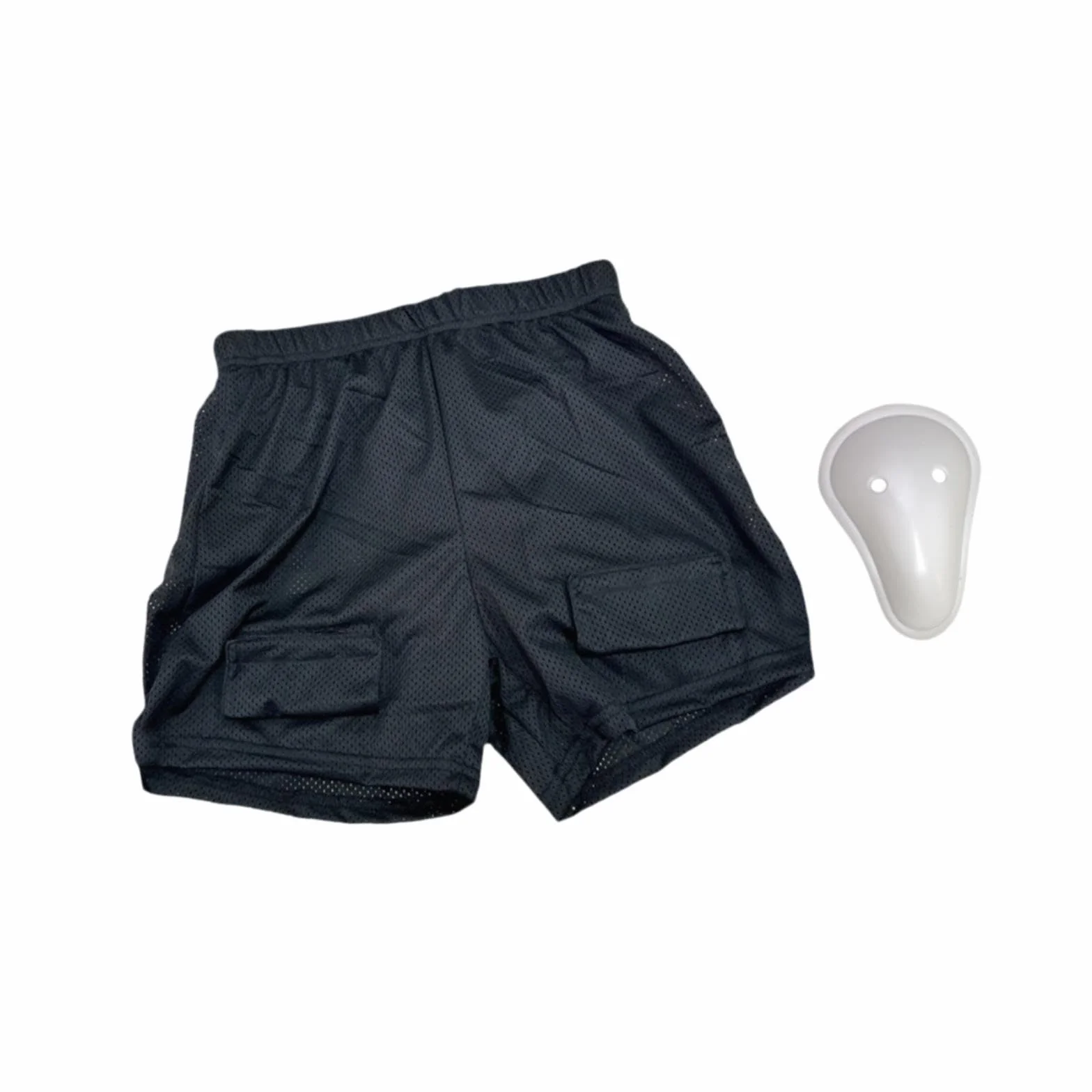 LOVIVER Pantalones Cortos de Hockey para Hombre, Malla Transpirable, Soporte Y Protección