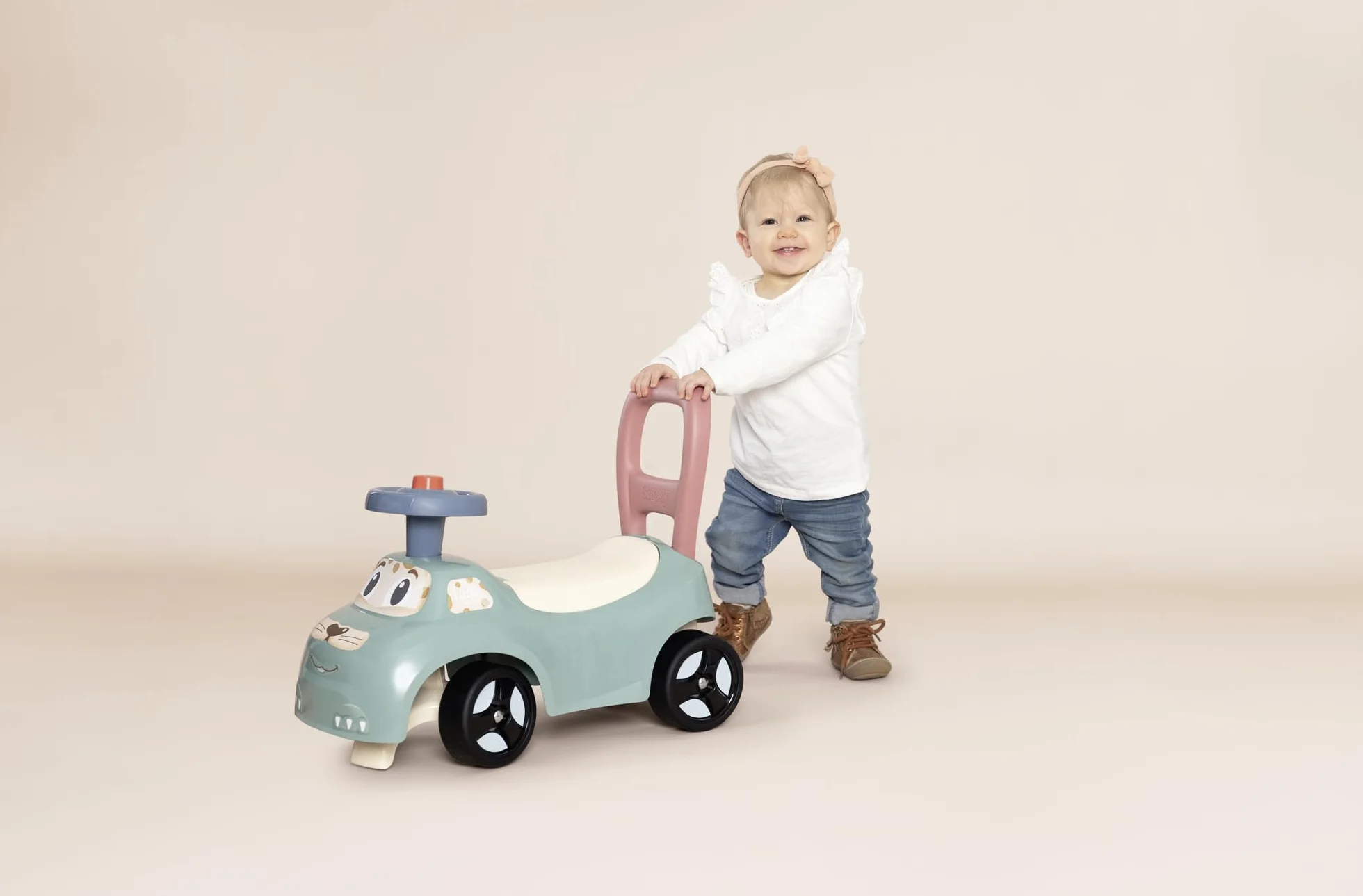 Little Smoby Mi Primer Coche Correpasillos Vehículo Infantil Compartimento portaobjetos Antivuelco Interior Exterior