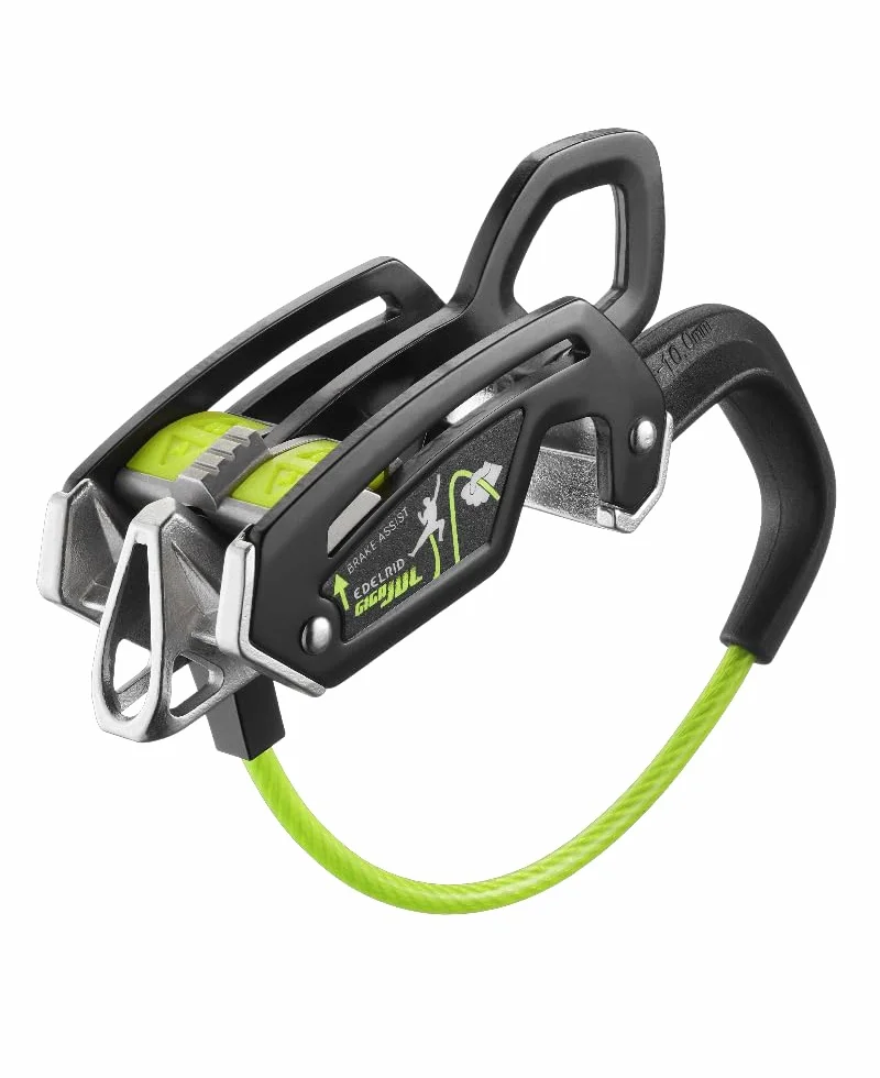EDELRID Giga Jul Asegurador para Cuerda 7,1-10,0 mm Pizarra