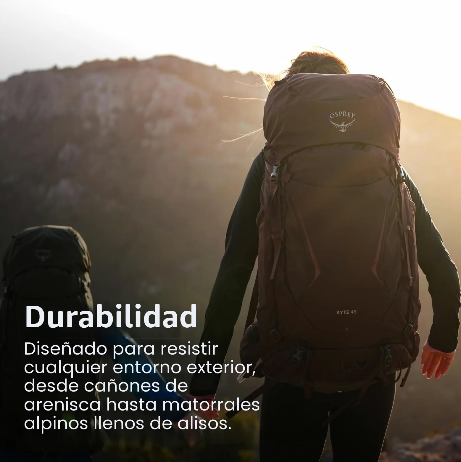 Osprey Kyte Mochila de trekking para mujer, 48L Medium/Large, Serenity Blue