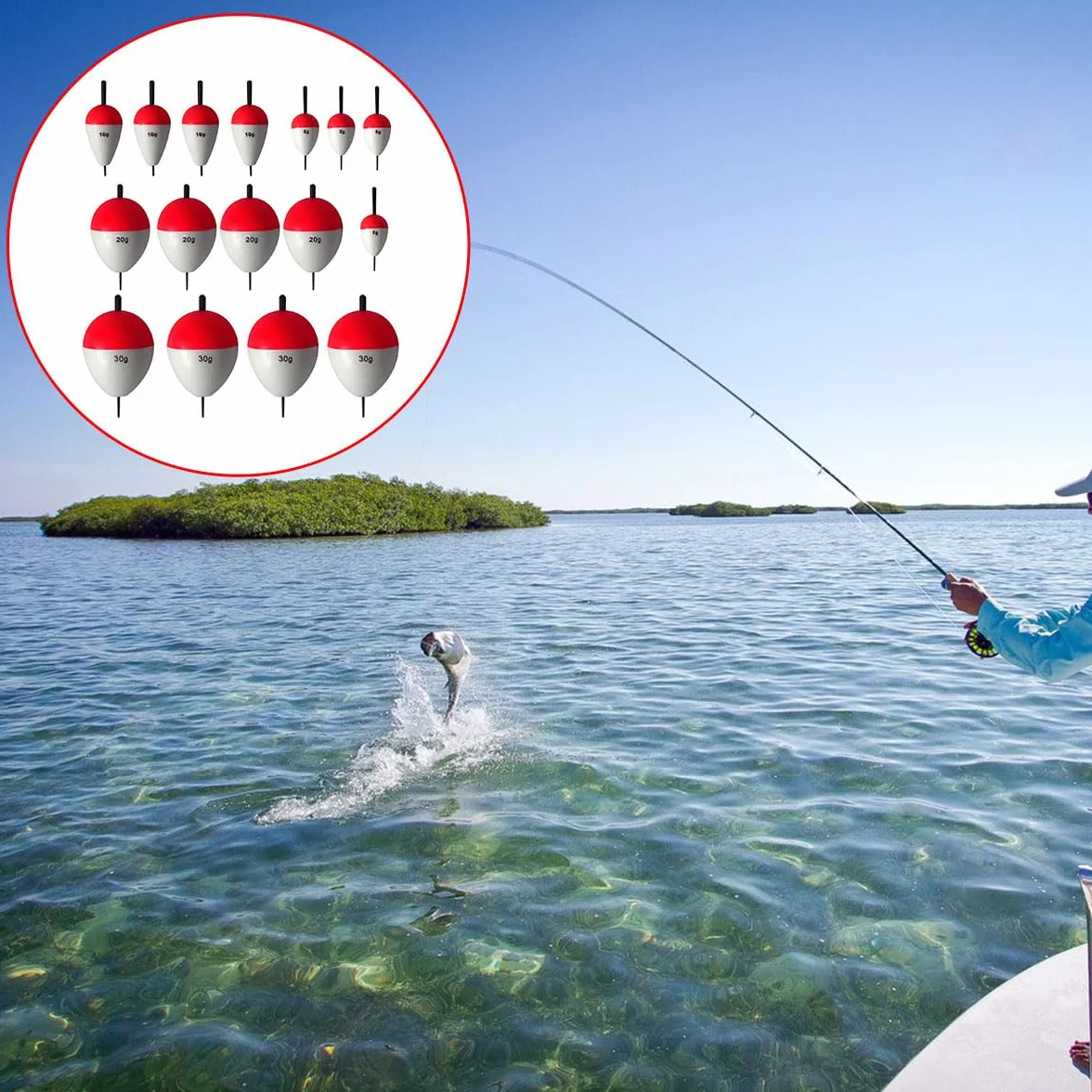 Flotadores De Pesca, Flotador De Pescado, Juego De Flotador De Pesca, 16 Piezas Flotadores De Pesca En El Mar, Flotadores De Pesca Bobbers, Flotadores De Pesca Y Bobbers, Kits De Flotadores De Pesca