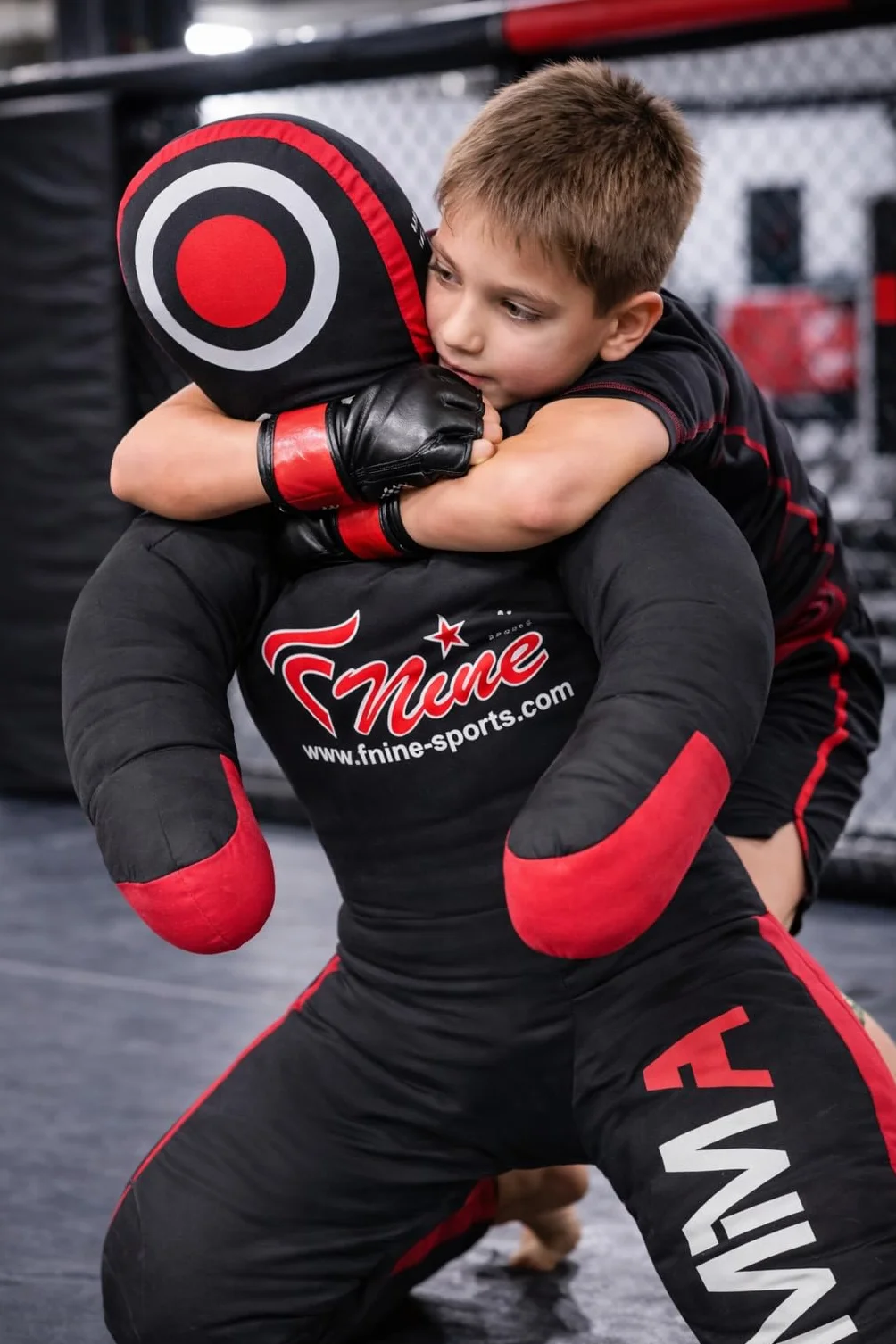 FNine Sports MMA Grappling Dummy, para Judo, Lucha, Jiu Jitsu brasileño, Presentación y Lanzamiento de bolsa de lona sin llenar