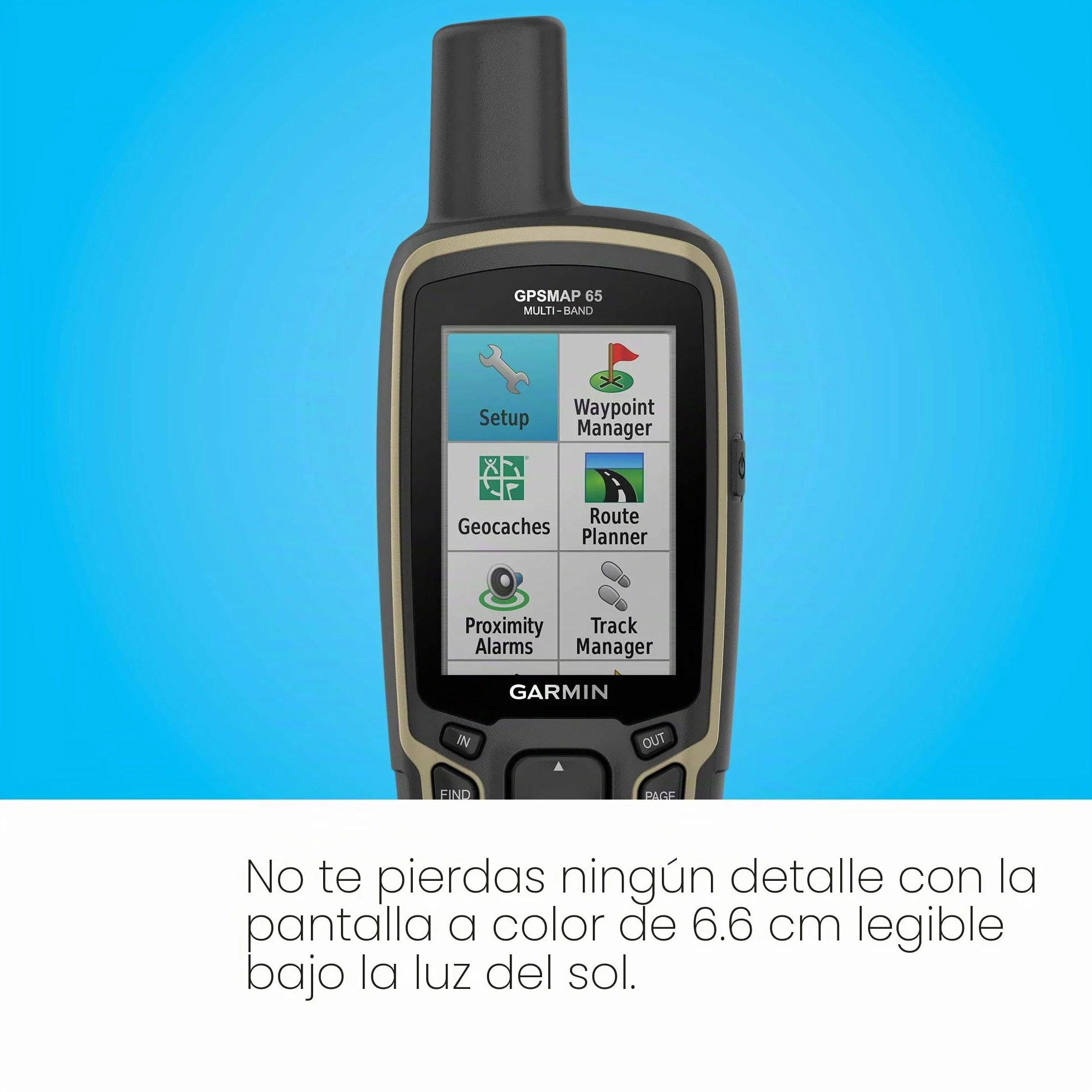 Garmin GPSMAP 65s - Dispositivo de navegación portátil para Exteriores GPS - con maletín de Transporte