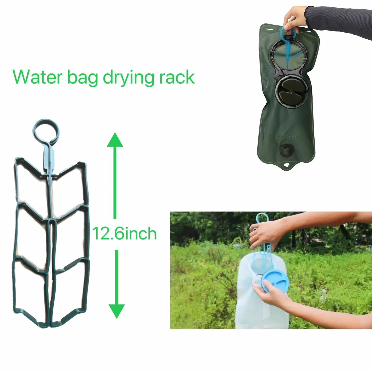 Kit de limpieza de vejiga de agua, tabletas de limpieza de vejiga, secador de vejiga, hecho de acero inoxidable 304