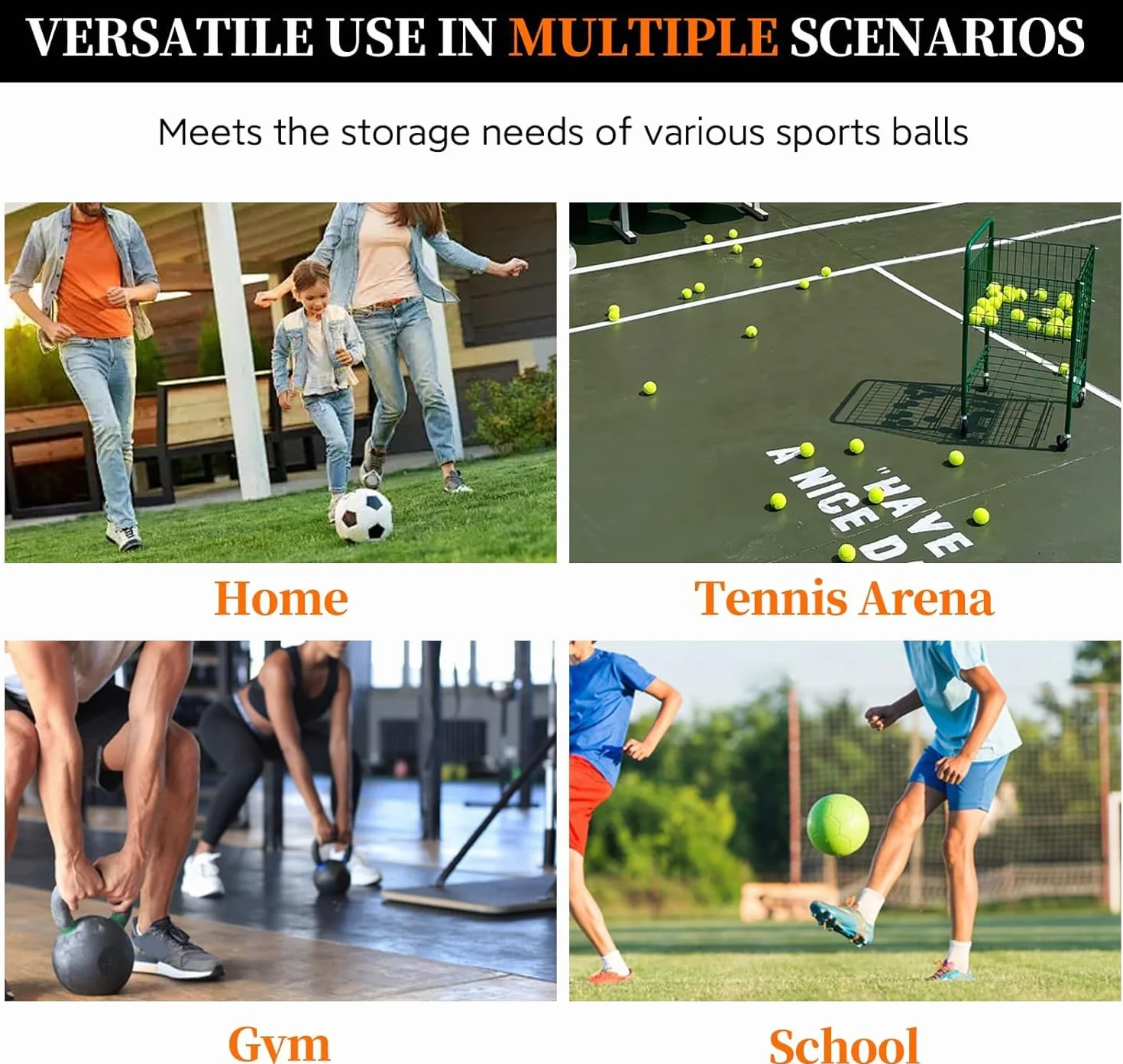 Carrito para balones deportivos con doble tapa con cerradura y ruedas para gimnasios, escuelas, clubes, baloncesto para interior y exterior