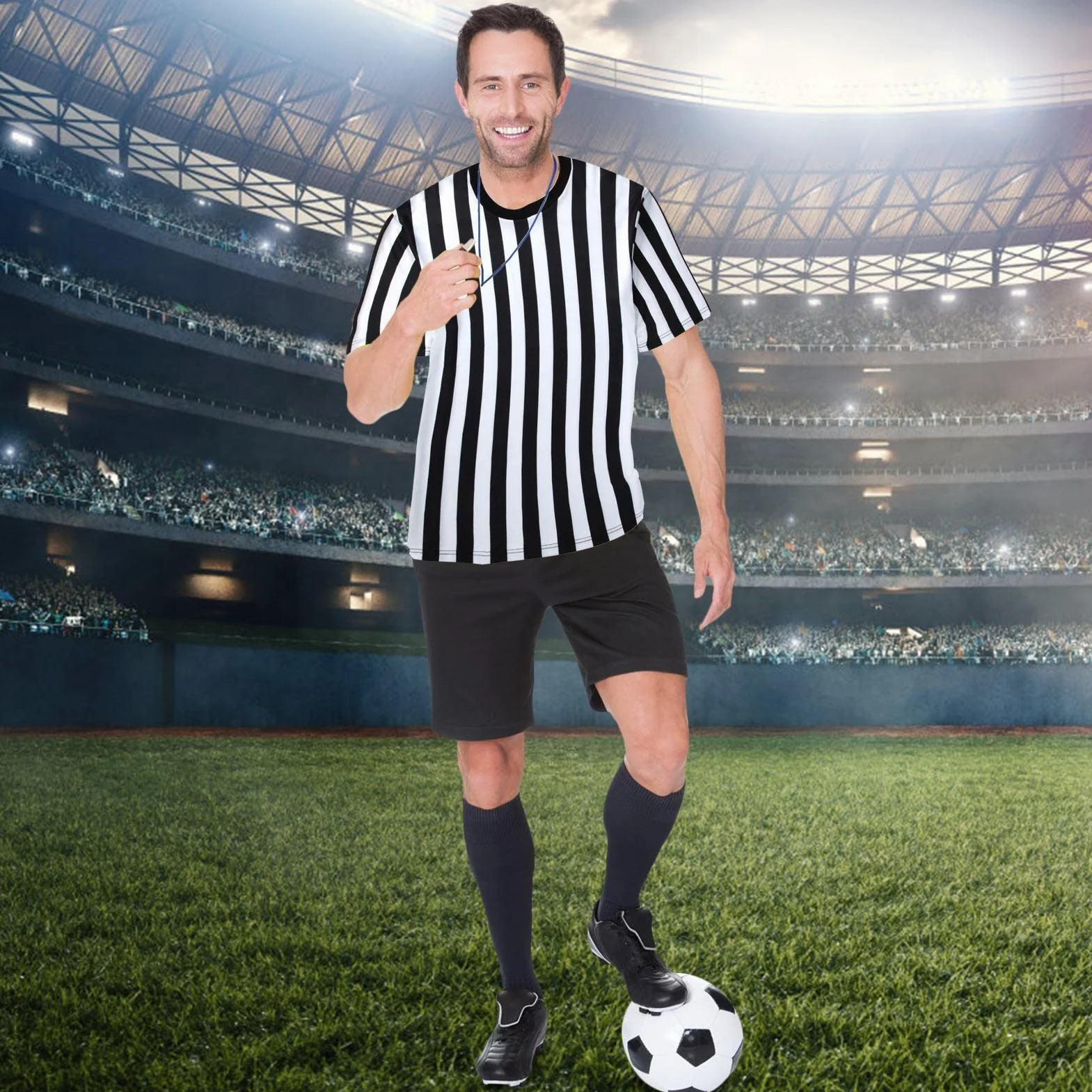árbitro fútbol | árbitro para Mujer | árbitro árbitro Cuello cómodo para fútbol, fútbol y Deportes