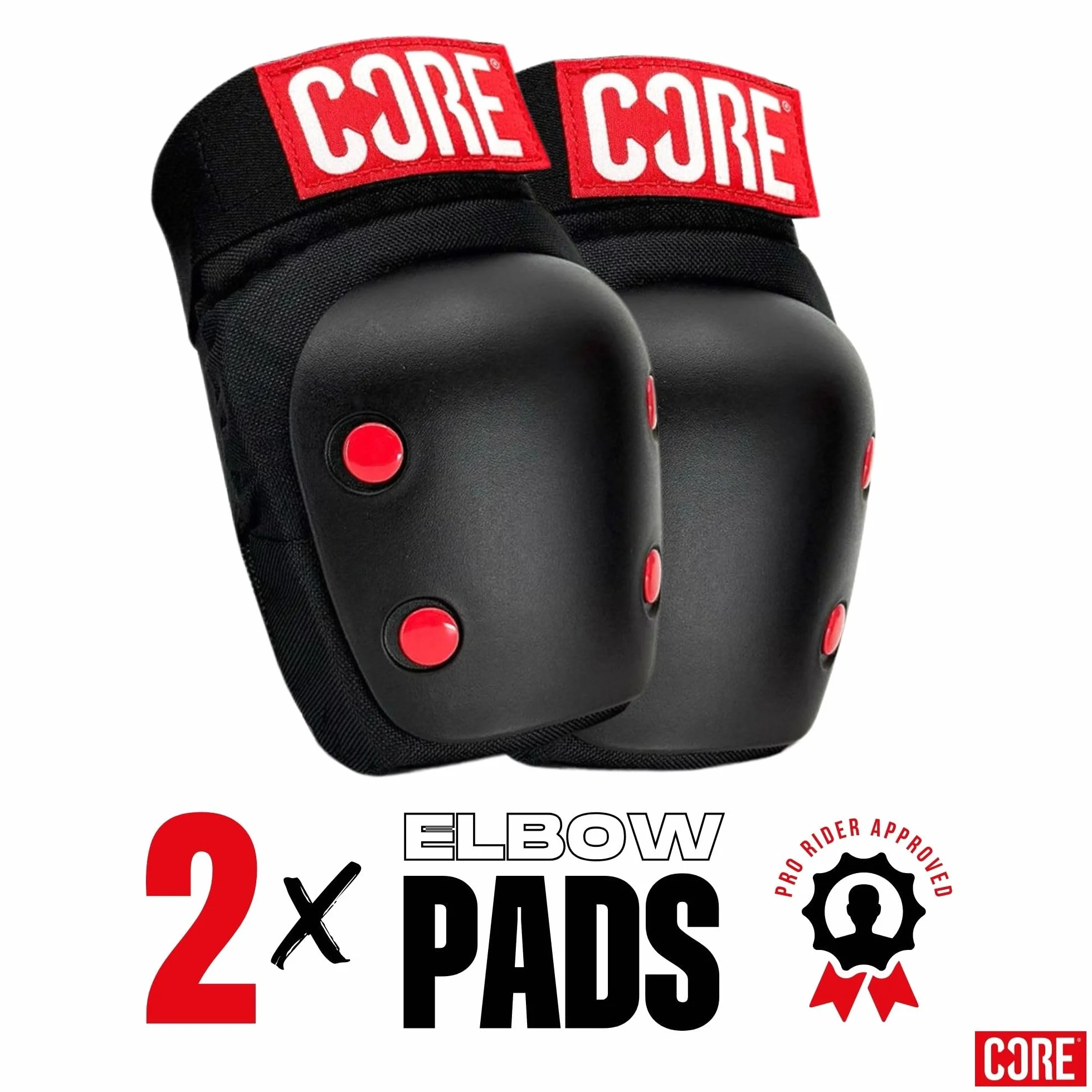 CORE Skate Pads 3-Pack (S - Negro)
