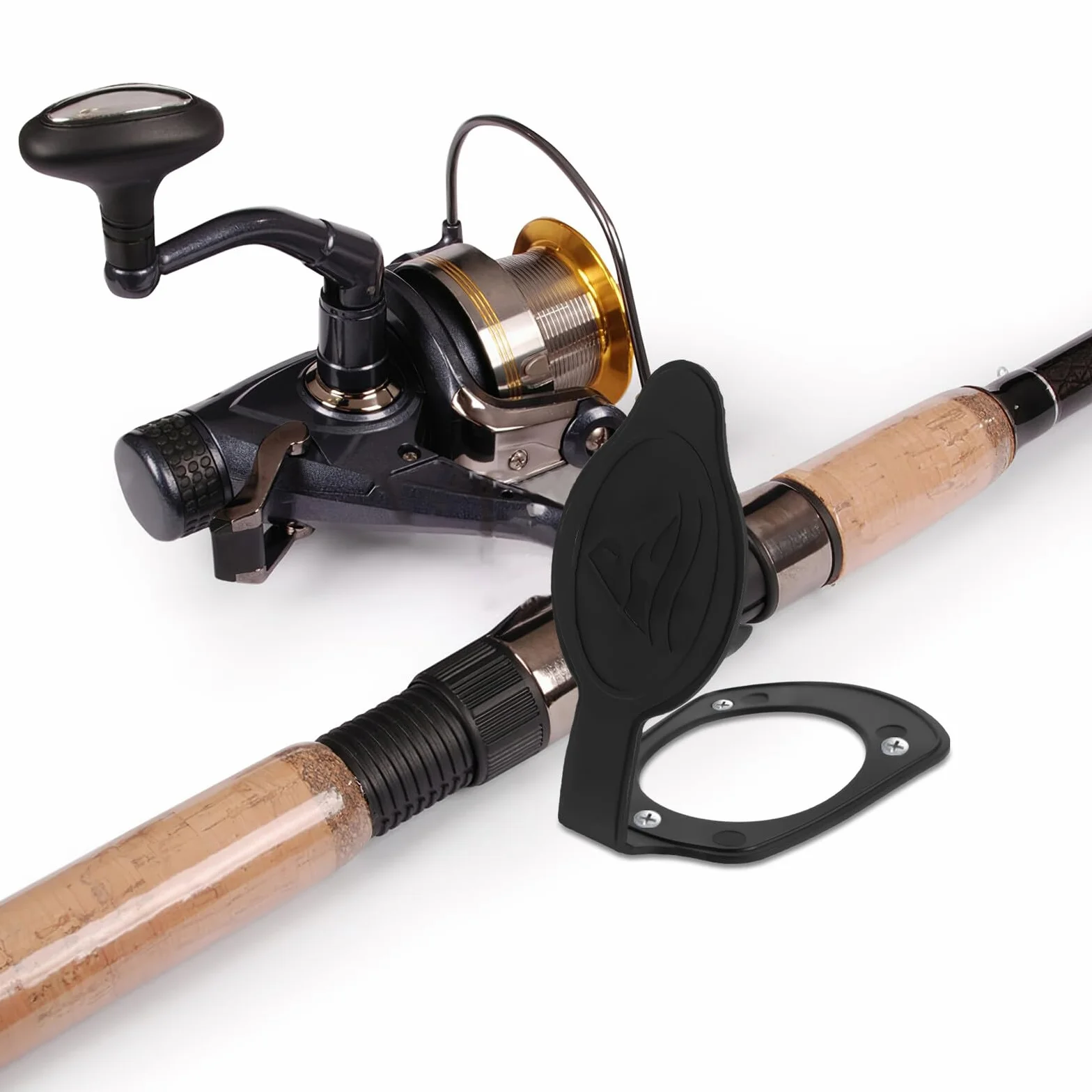 Healifty Tapas de Goma Antideslizantes Kit de 2 Accesorio Estable Montaje Empotrado para Soporte de Caña de Pescar para Cubierta de Barco en Pesca