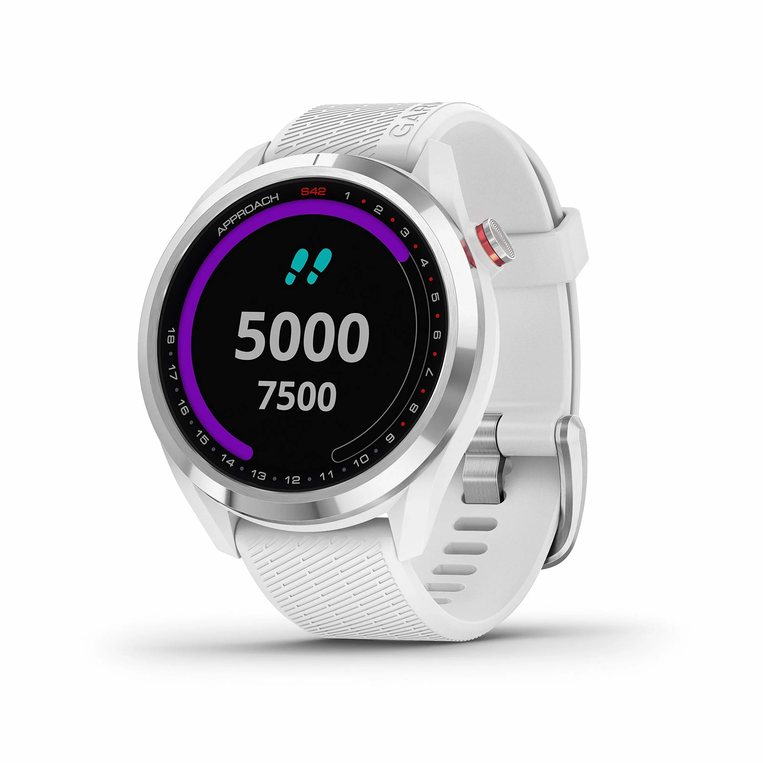 Garmin Approach S42 GPS Golf Watch Silver/White