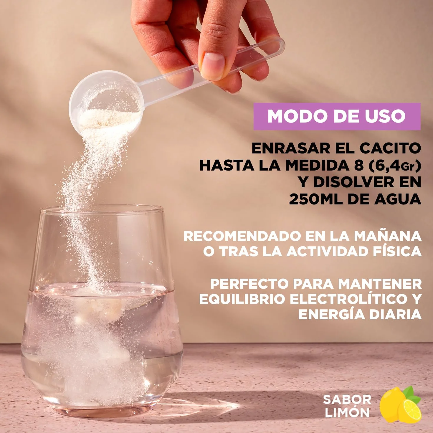 Electrolitos en Polvo Limón 160 g | Sales Minerales con Magnesio, Potasio, Calcio, Sodio + Vitaminas B y C Drasanvi