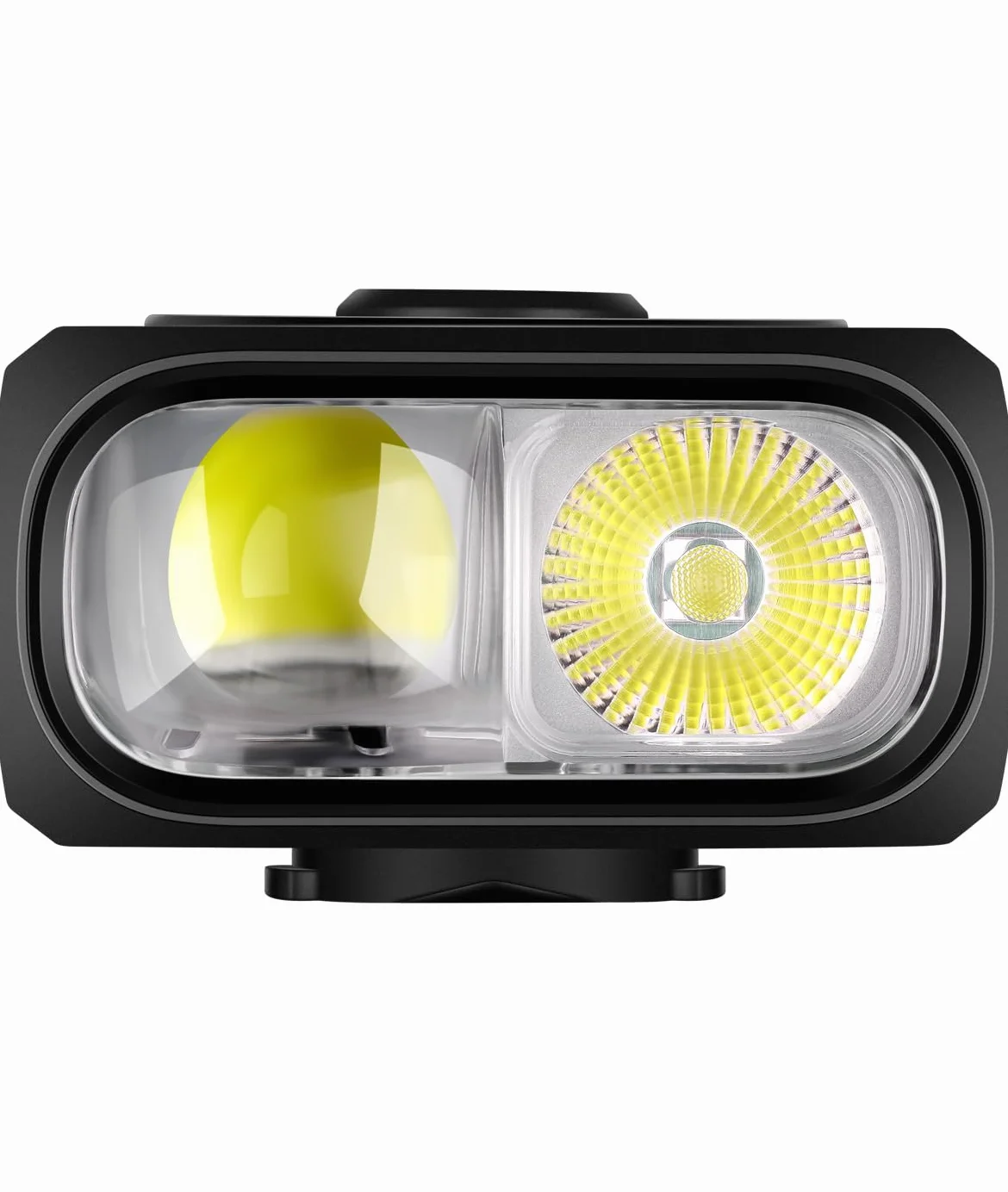 Magicshine HORI 1300 - Foco delantero para bicicleta 1300 lúmenes, doble haz LED, batería 3200 mAh, carga USB-C, IPX6, compatible con Garmin/GoPro, mando a distancia inalámbrico