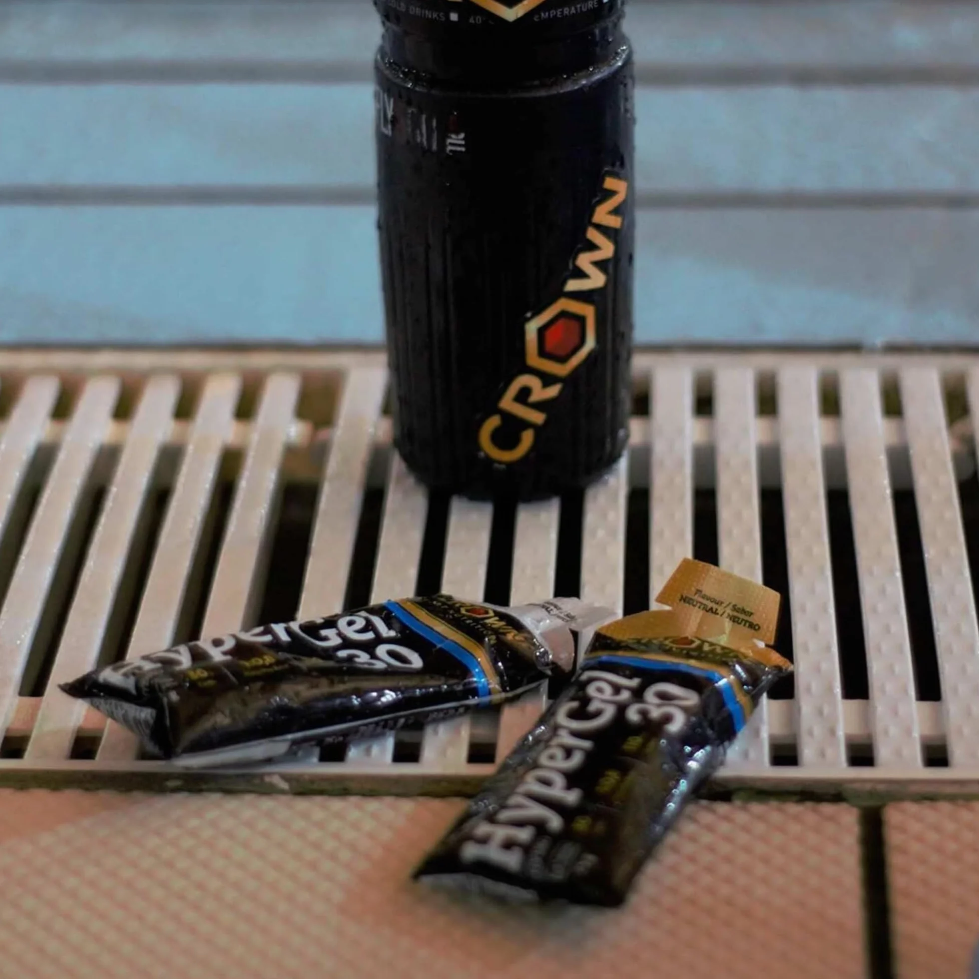 Crown Sport Nutrition HyperGel 30 Gel Energético Running Ciclismo 30 g Carbohidratos Cafeína 80 mg Sodio 110 mg Sin Aditivos Vegano