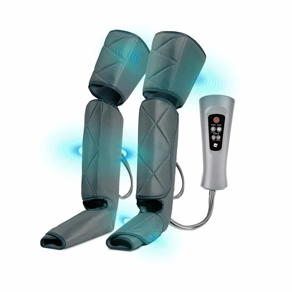 Masajeador de Piernas con 6 Modos de Masajes, Mando 4 Niveles, Temporizador, Calor, Compresión de Aire