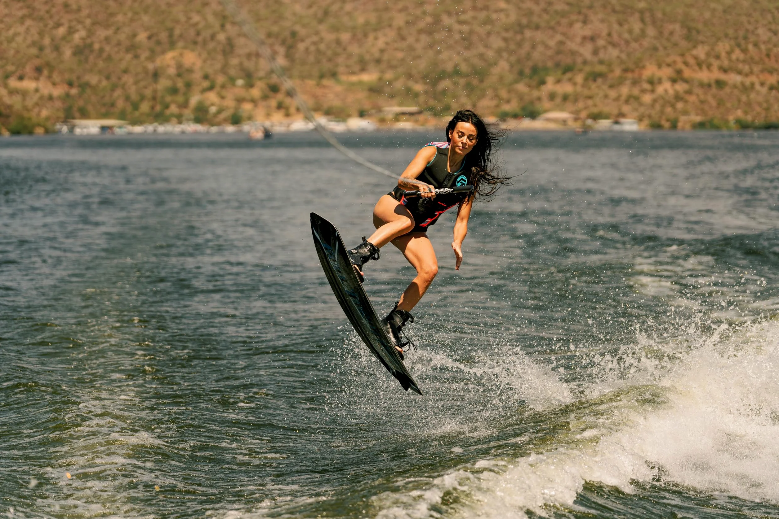 Absolute Outdoor Full Throttle Aqua Extreme Kit de Wakeboard (Negro/Azul, 55.1 x 21.6-inch/140 cm x 42 cm)