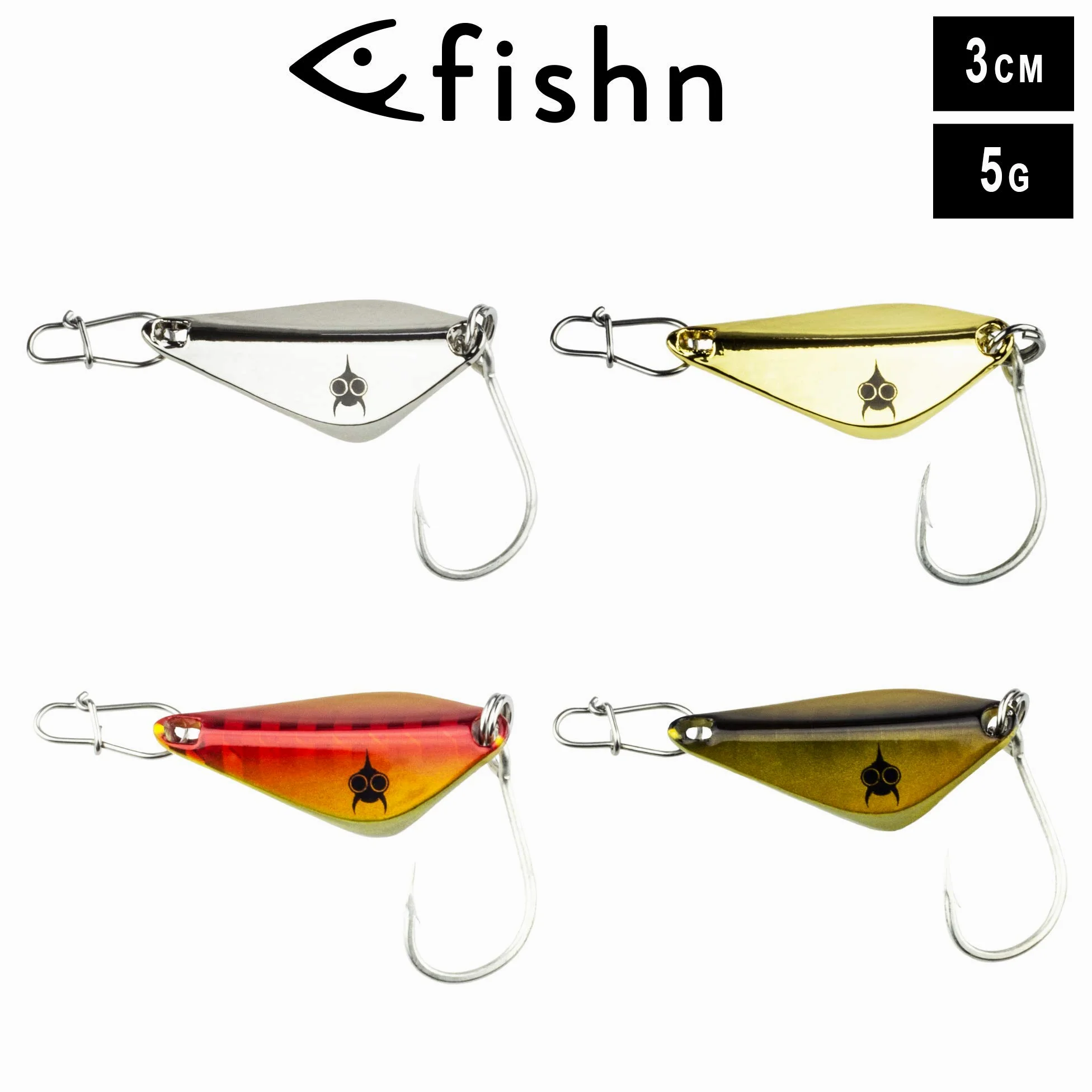 FISHINGGHOST 14 x Trout Spoons & 1 x Blinkerbox - Set, Compuesto de 14 Kunstköder y una Caja de Cebo, Trucha Cebo, Trucha Spoon, Trucha Blinker para Pesca Spinnfischen (15 Piezas)