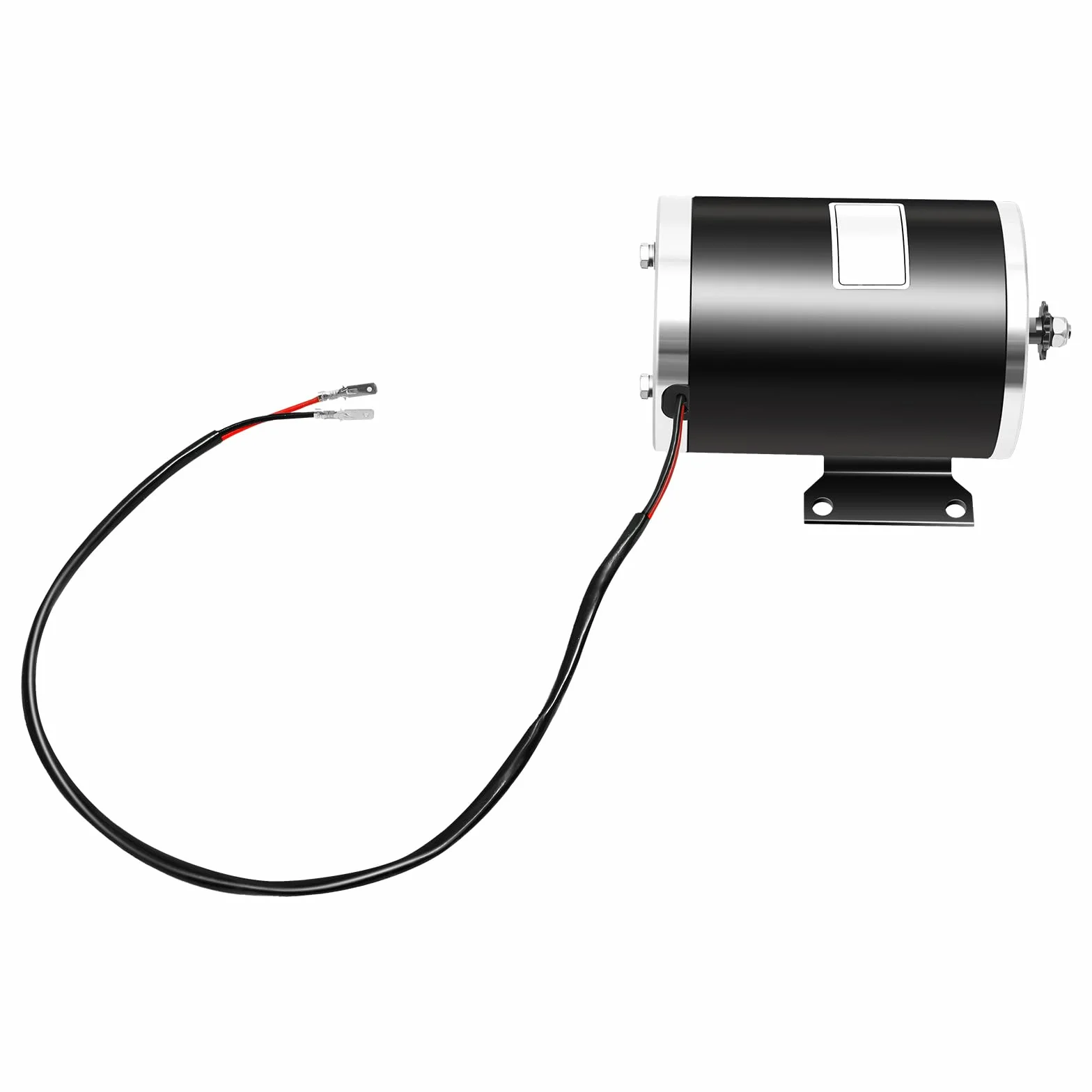 Motor eléctrico DC para bicicleta eléctrica Go-Kart Quad E-Scooter Motor de cepillo negro plata 1000W 36V 3000RPM