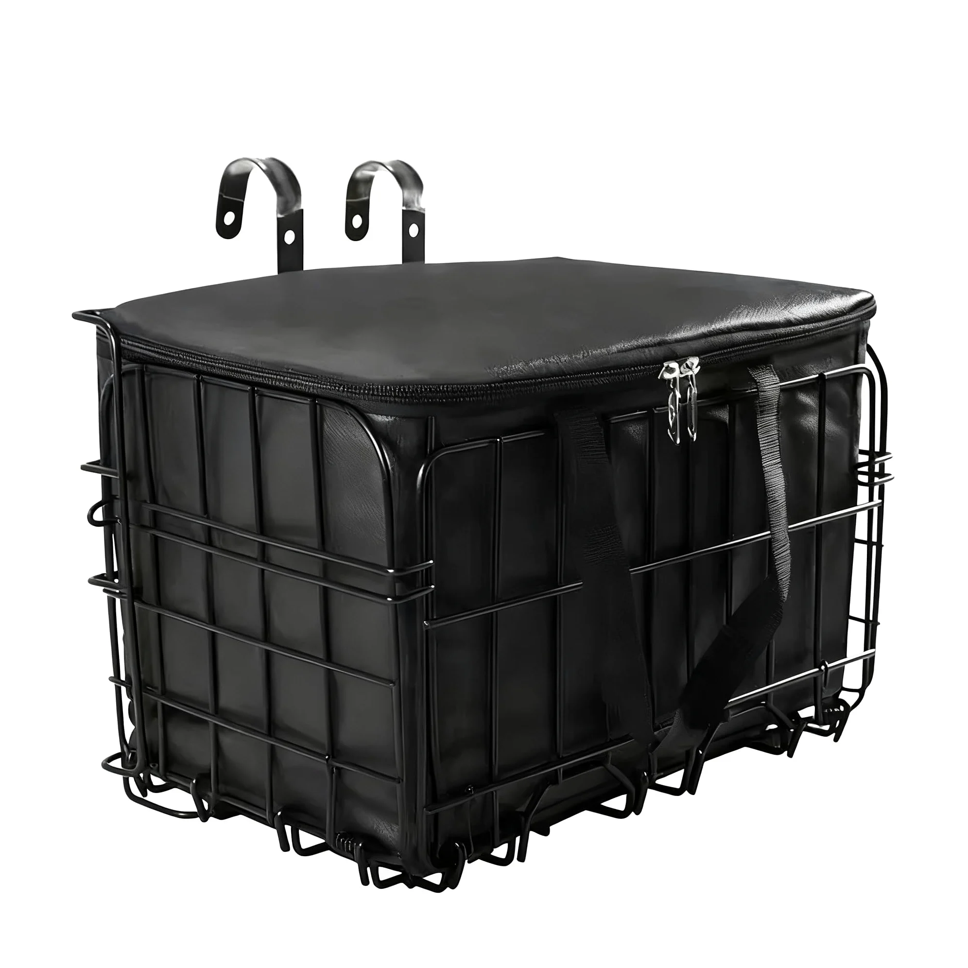 Cesta plegable para bicicleta con robusta capacidad de carga de seguridad mejorada de 15 kg adecuada para patinete eléctrico y bicicleta Accesorios