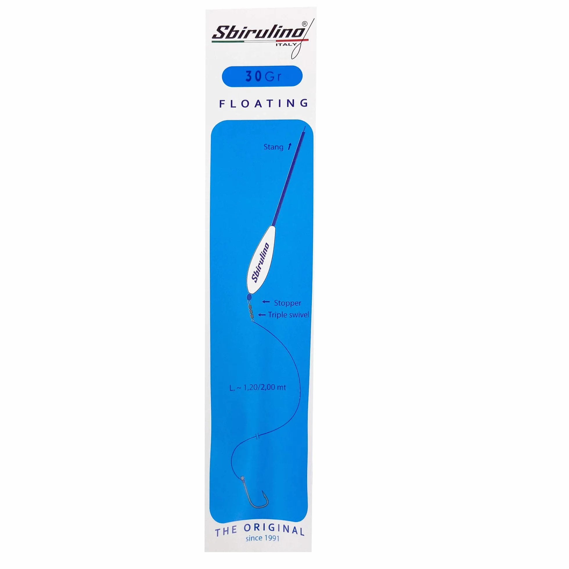 Sbirulino Kit de bombardas de pesca (juego de bombardas flotantes 30-35-40-50 g)