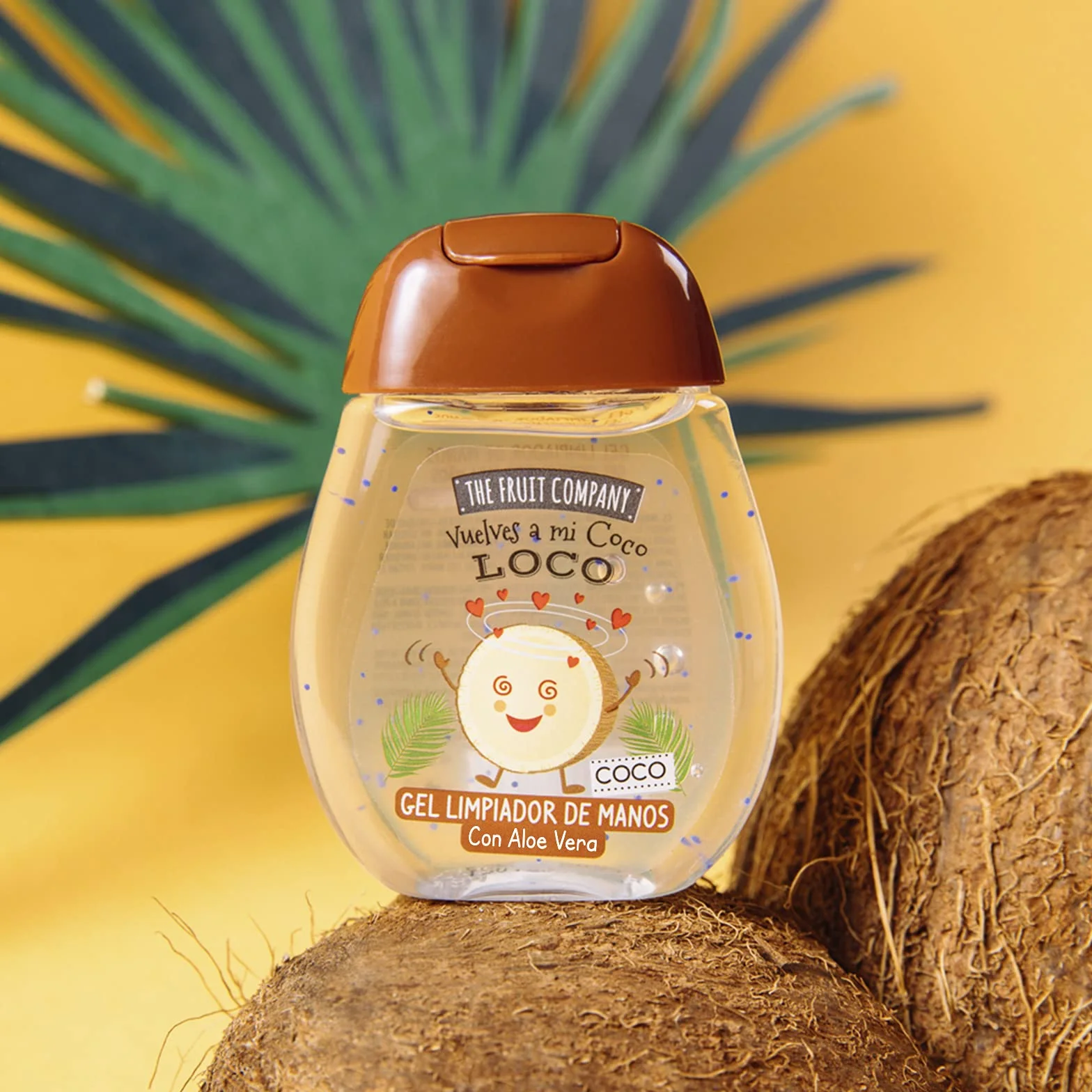 The Fruit Company Gel Limpiadores De Manos 70% Alcohol Aloe Vera Bolsillo 45 ml 8 uds