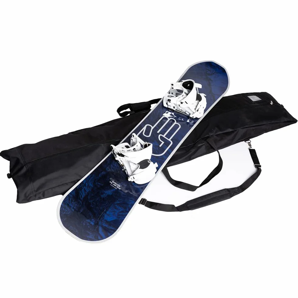 Snowsportshop IVOL - Bolsa impermeable para tabla de snowboard (180 x 40 x 16 cm, acolchada, con asas y correa)