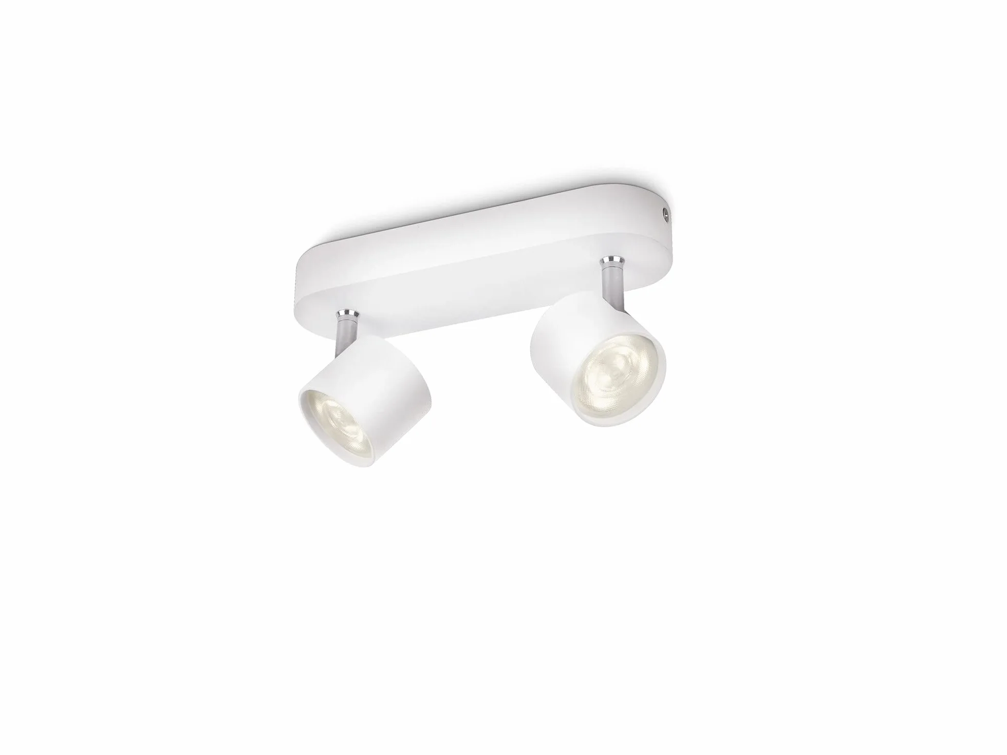Philips myLiving Star Barra de focos LED 2 luces aluminio luz blanca cálida 3 W blanco