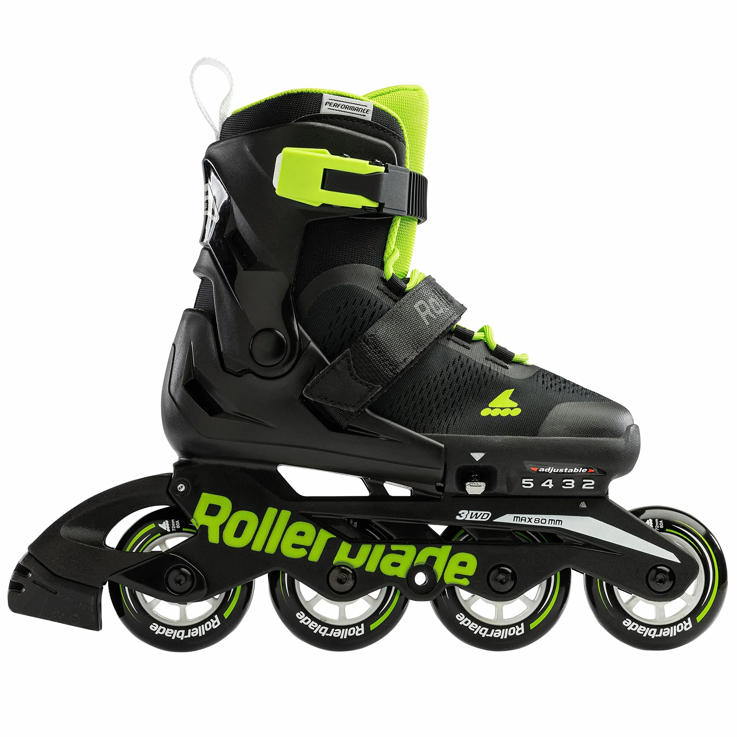 Rollerblade Patines en línea Microblade para niños, Azul Noche/Naranja, en Diferentes tamaños
