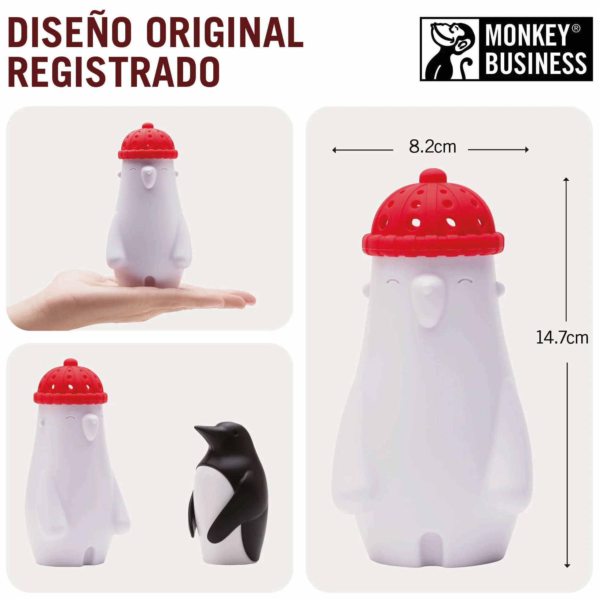 Monkey Business Fill Phil Desodorante para nevera con bicarbonato de sodio