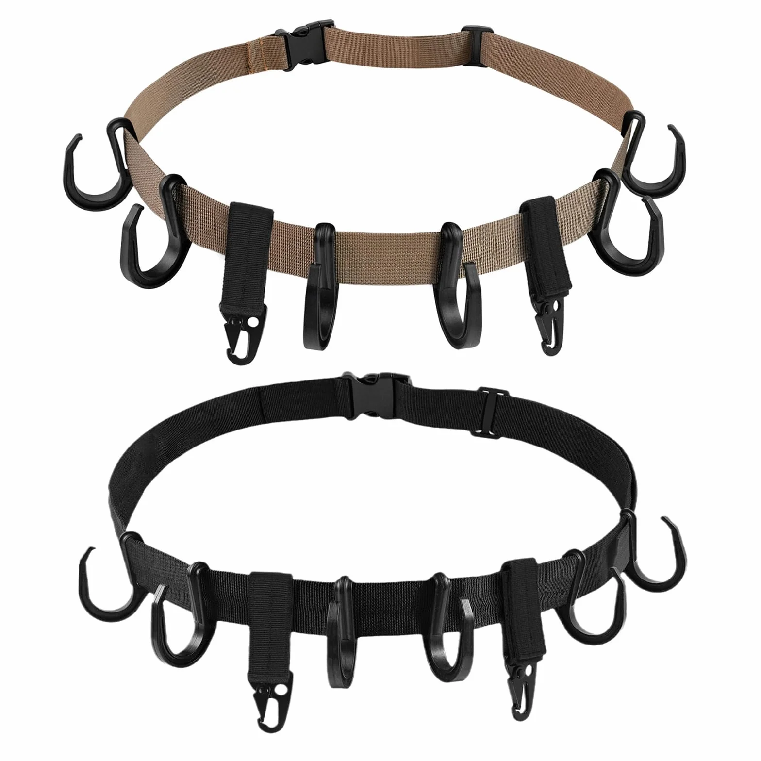 Treestand Gear Hangers Juego de Accesorios para Soporte de árbol Treestand Hanger con Ganchos, Correa para Soporte de árbol Treestand Strap Gear Hangers para Engranajes de Caza