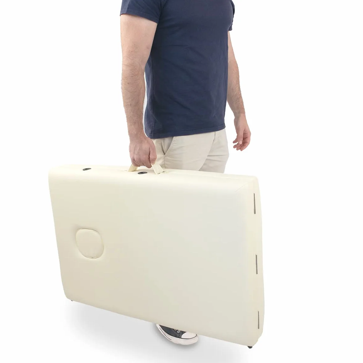 Mobiclinic Camilla de Masaje Plegable CA-01 Light Aluminio y Polipiel 186x60 cm Altura Regulable